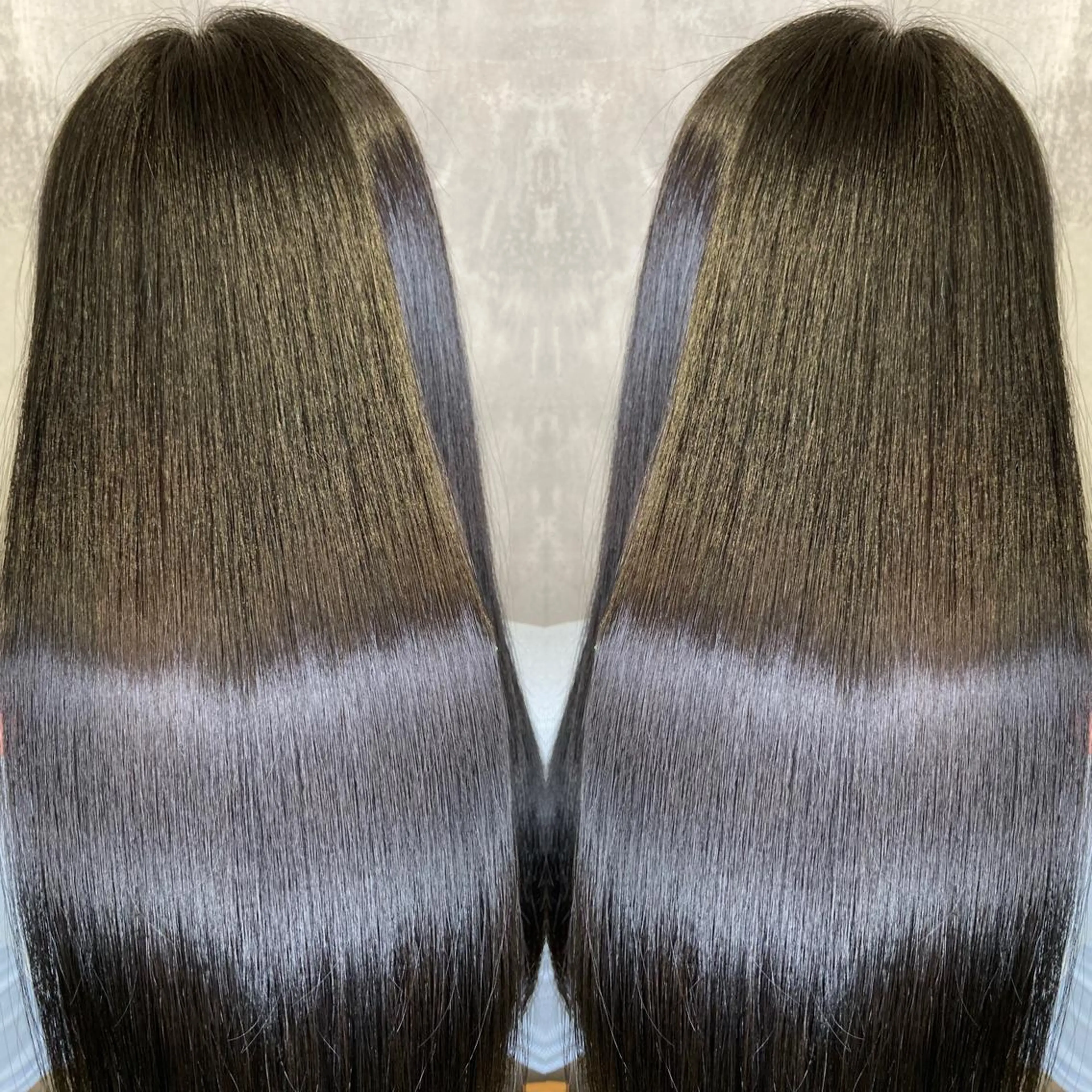 セミロング くせ毛 髪質改善 縮毛矯正 縮毛矯正 トリートメント ツバサ 髪質改善のヘアスタイル