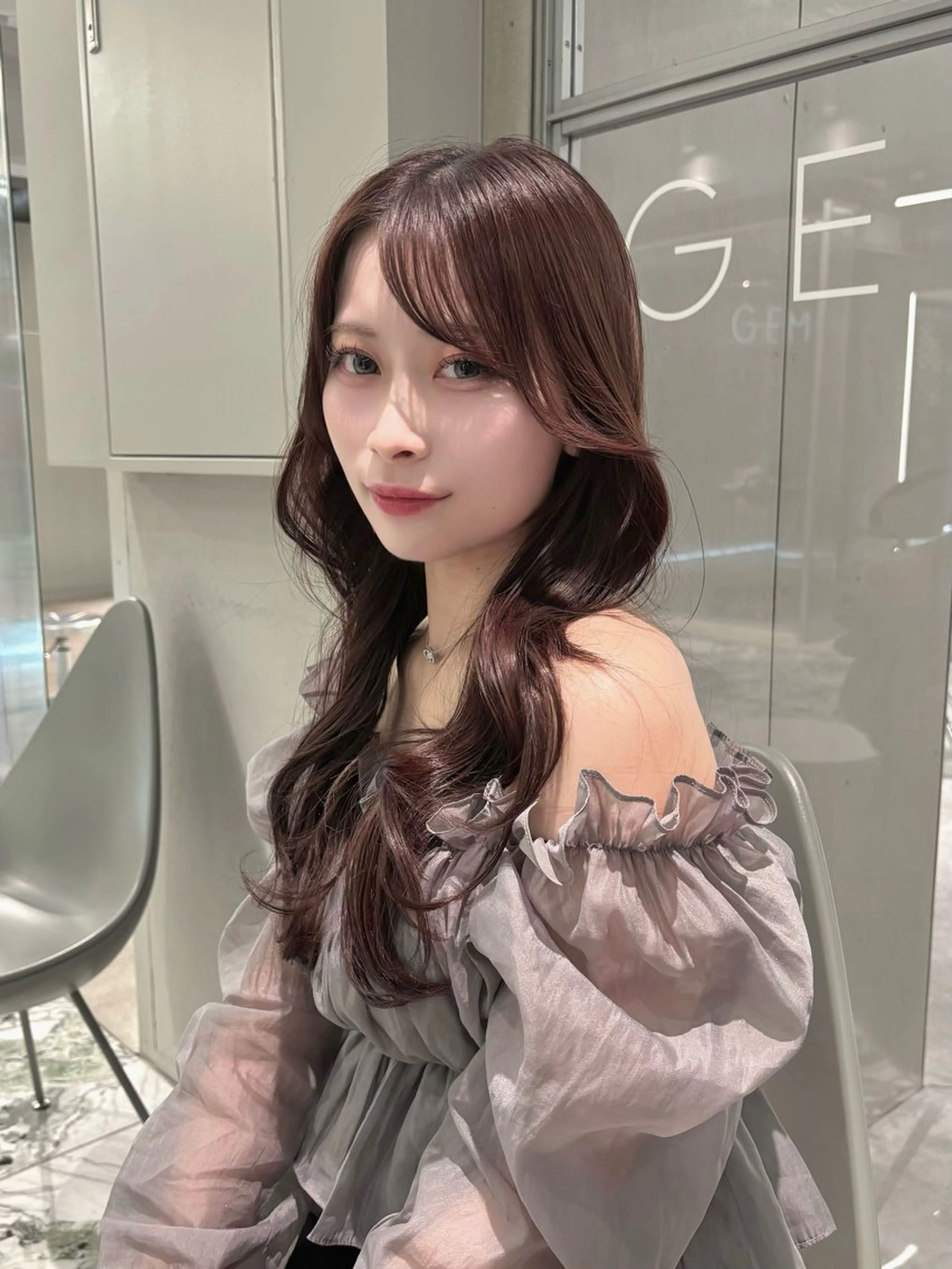 《韓国っぽ柔らかトーン🇰🇷》カット＋透明感カラー＋ケアトリートメントの写真