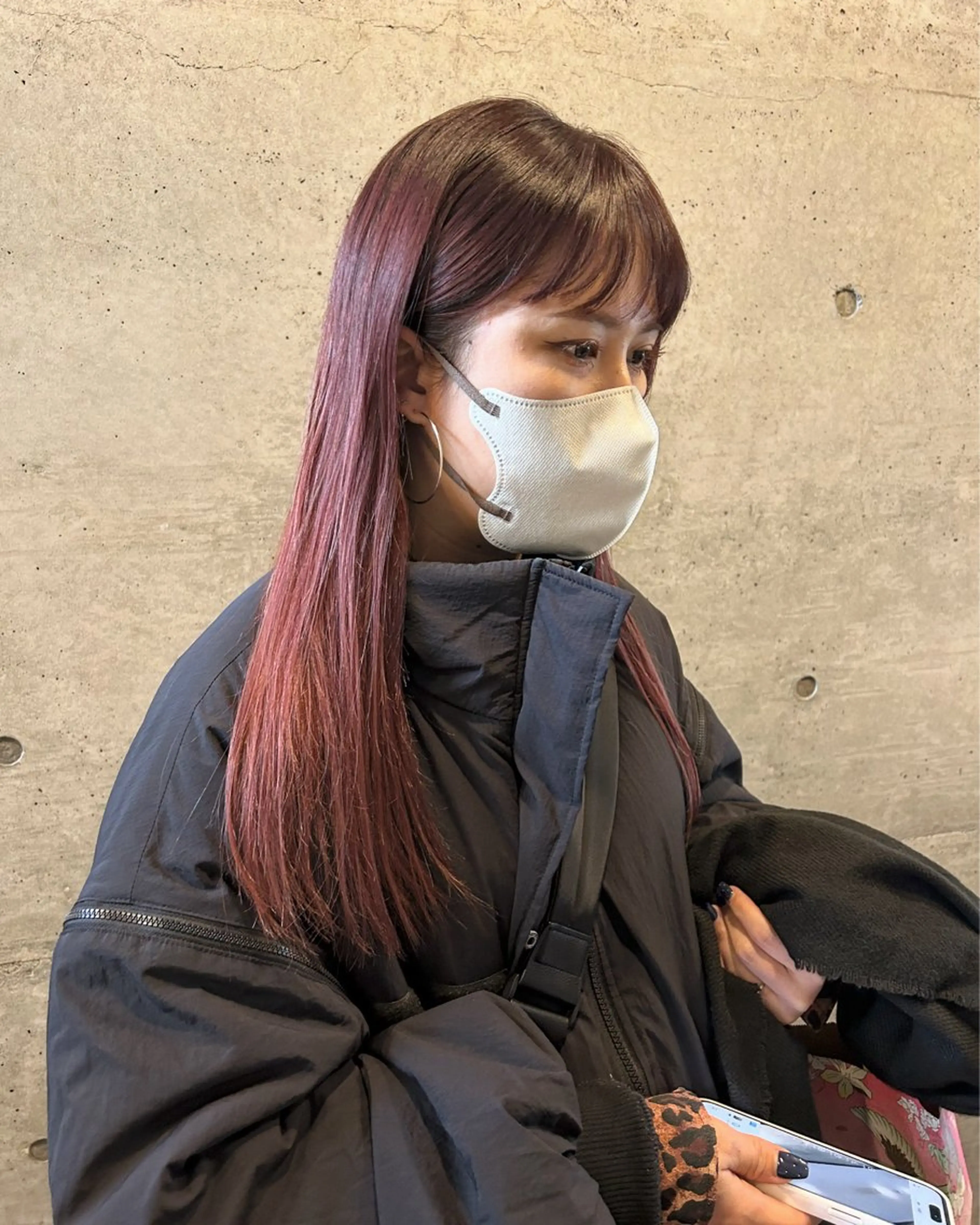 ロング カラー ブリーチ 後藤紗英/髪質改善 /オリーブベージュのヘアスタイル