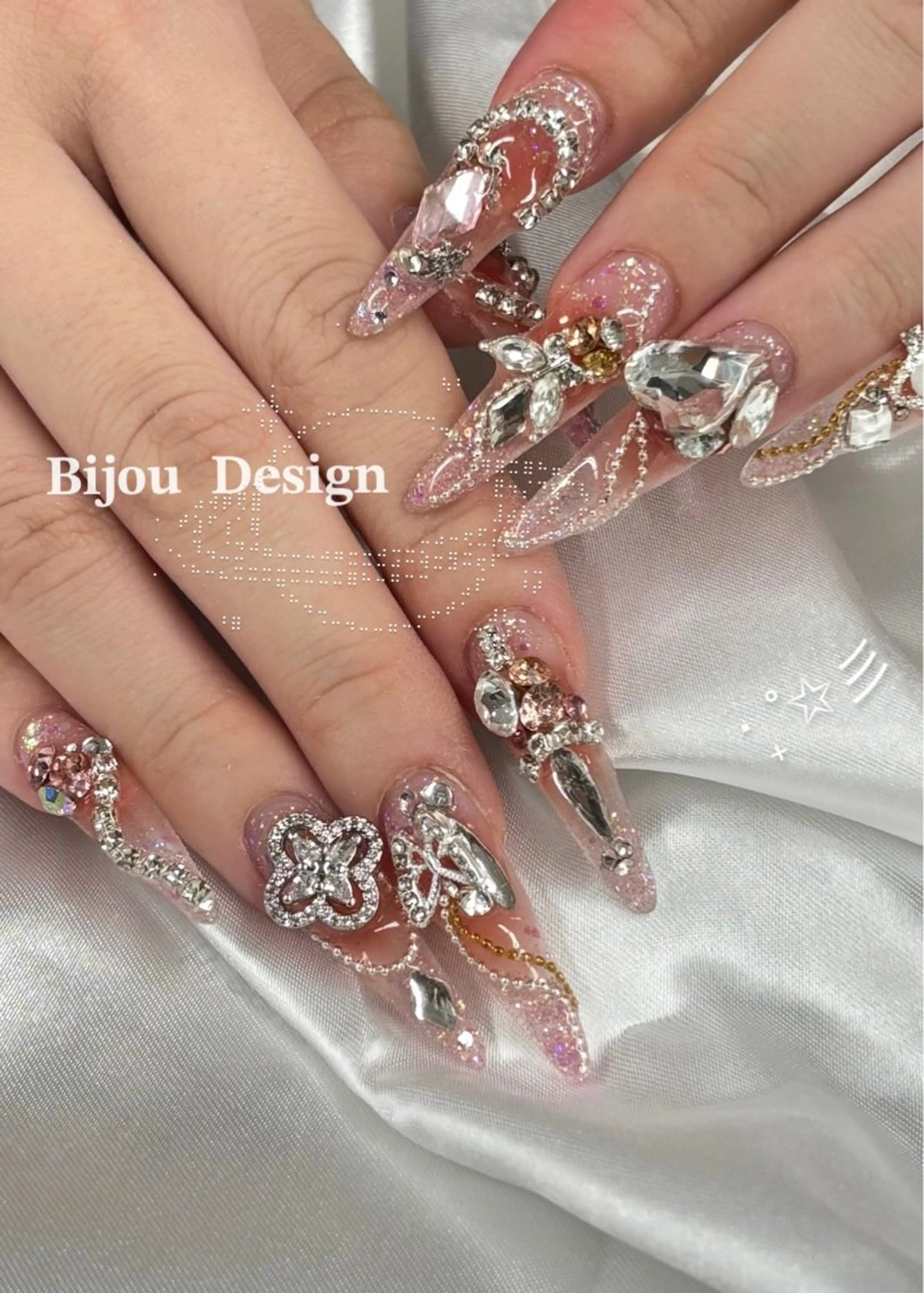 ❤️🔥爆盛りパーツつけ放題❤️🔥長さ出し+パーツ乗せ放題♡とことんギラギラに!※オフありの写真