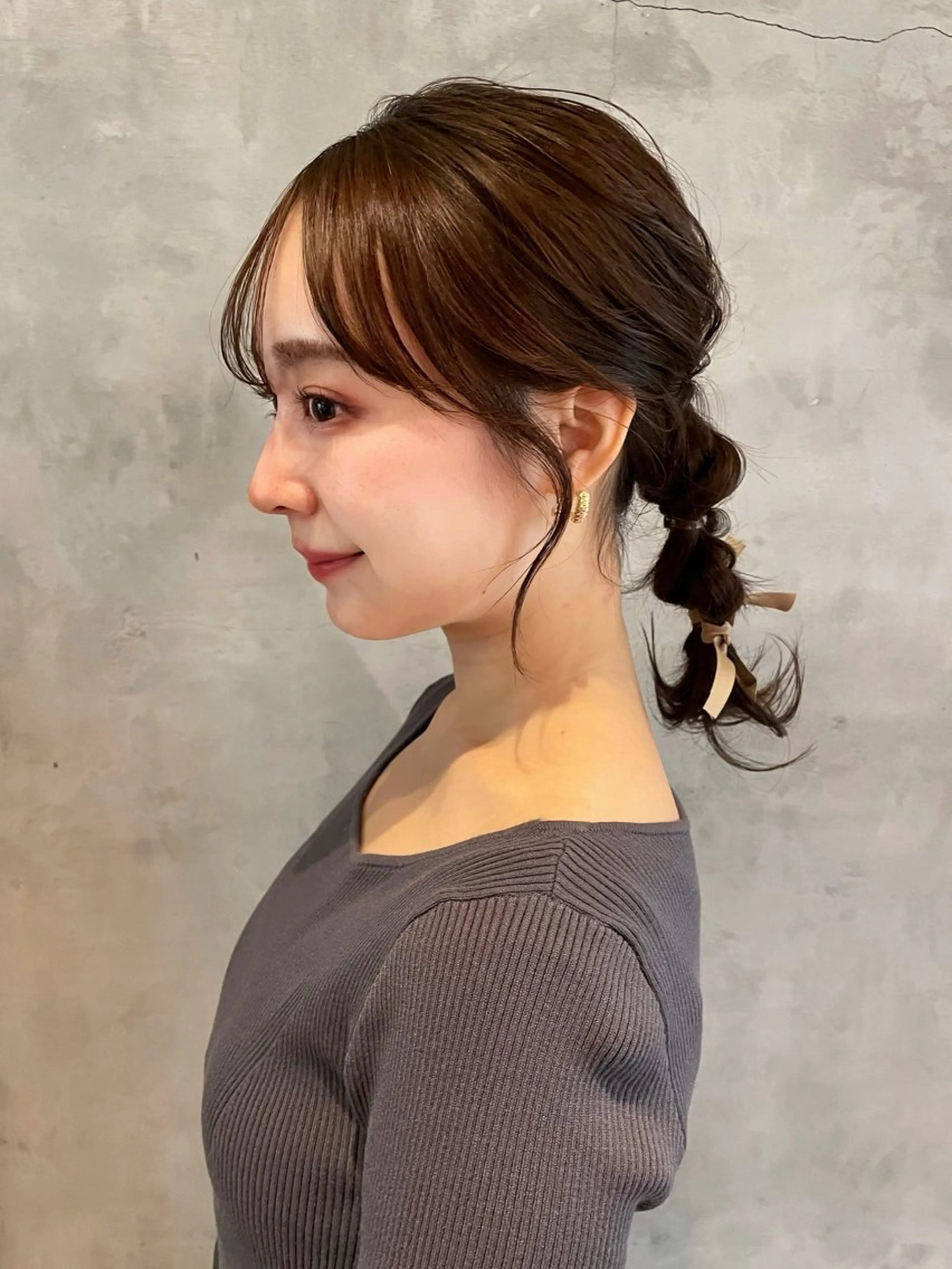 ミディアム ヘアセット ヘアセット/透明感 カラー/MIHO♡のヘアスタイル