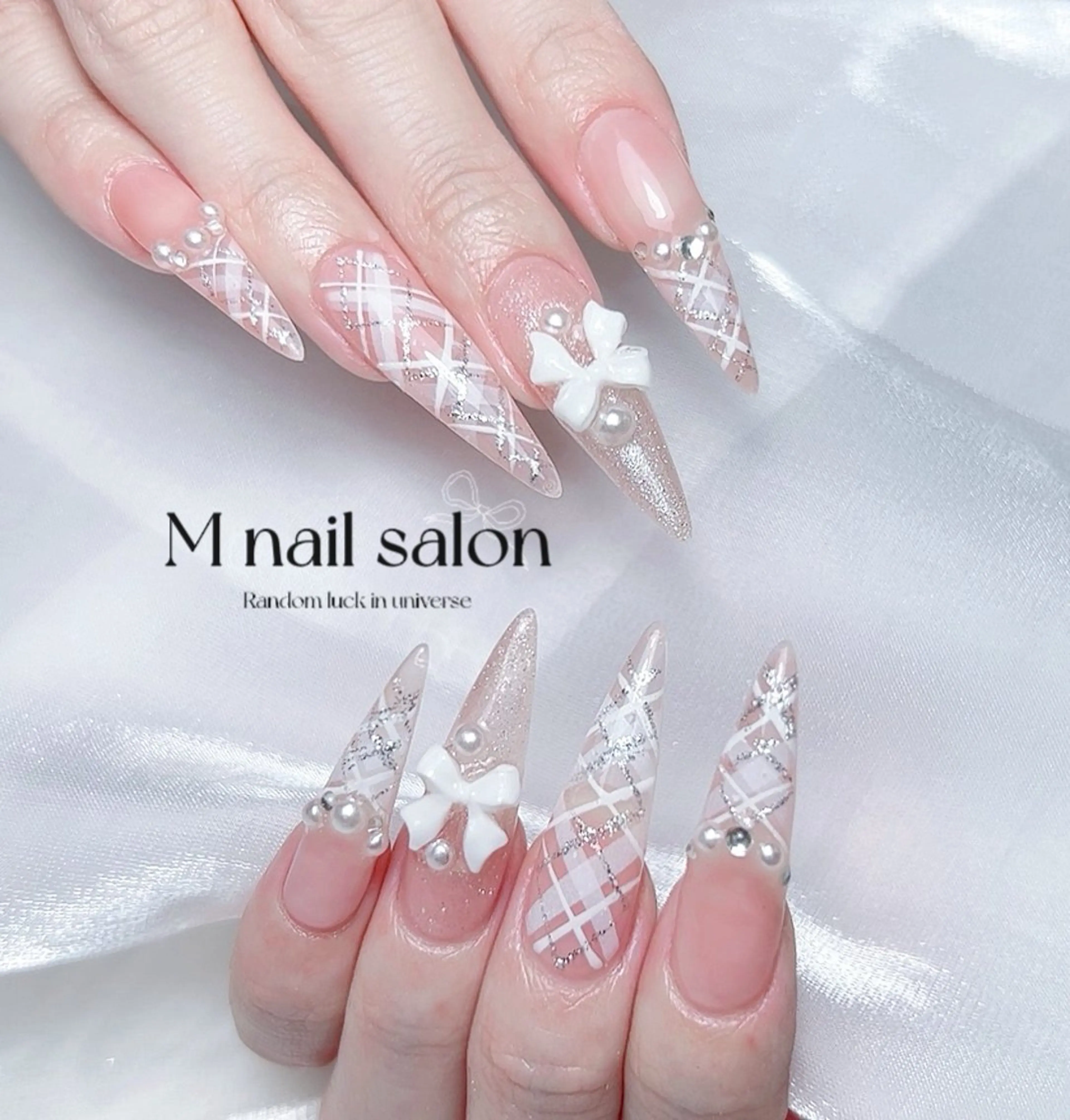 ネイル ハンドネイル M🌷nail 長さだし専門店のネイルデザイン