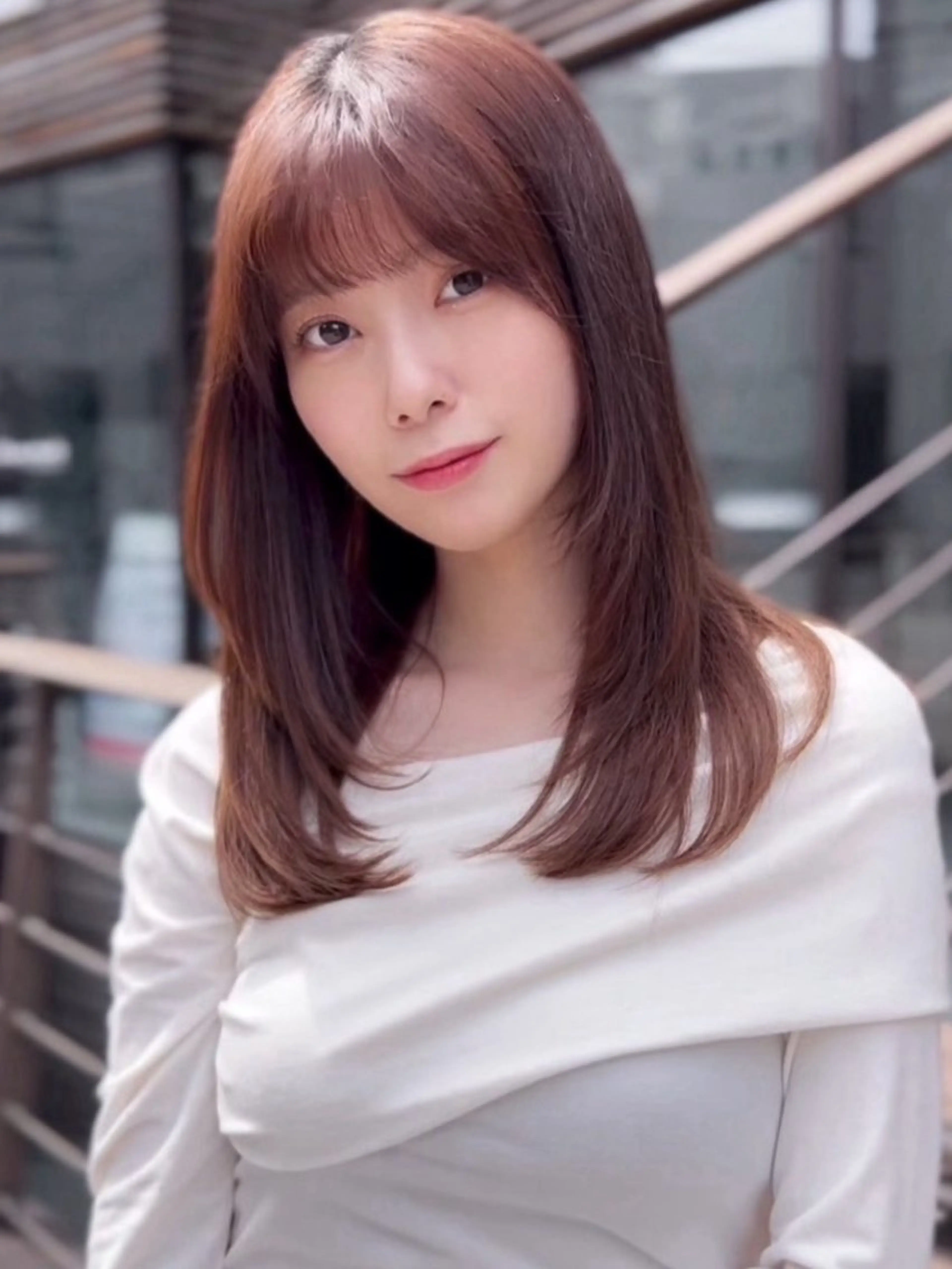 ミディアム カット ヘアカラー トリートメント ✨上品可愛い 垢抜けカラー/後藤✨のヘアスタイル