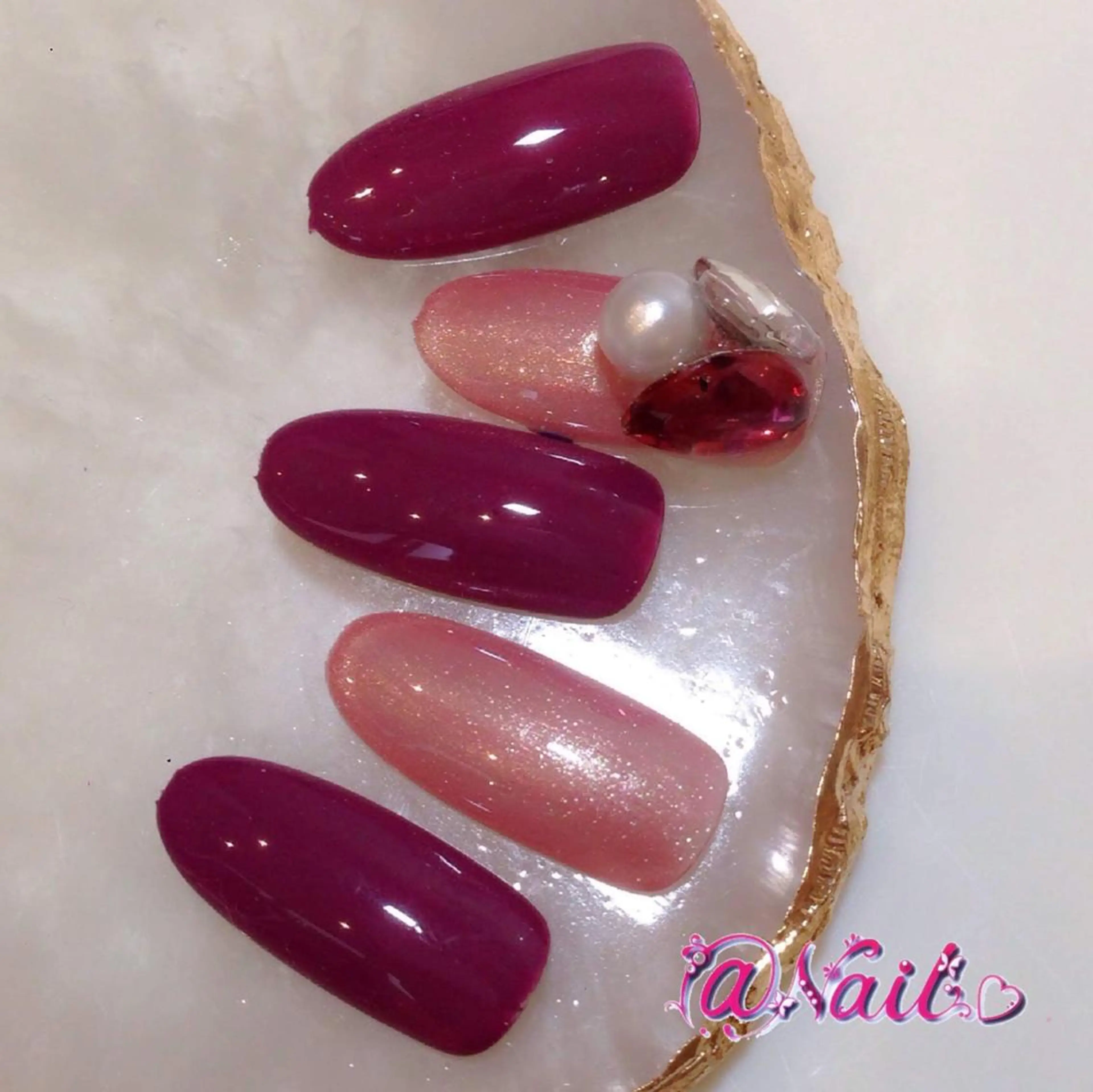 ネイル ネイルチップ 小尾 栞のネイルデザイン