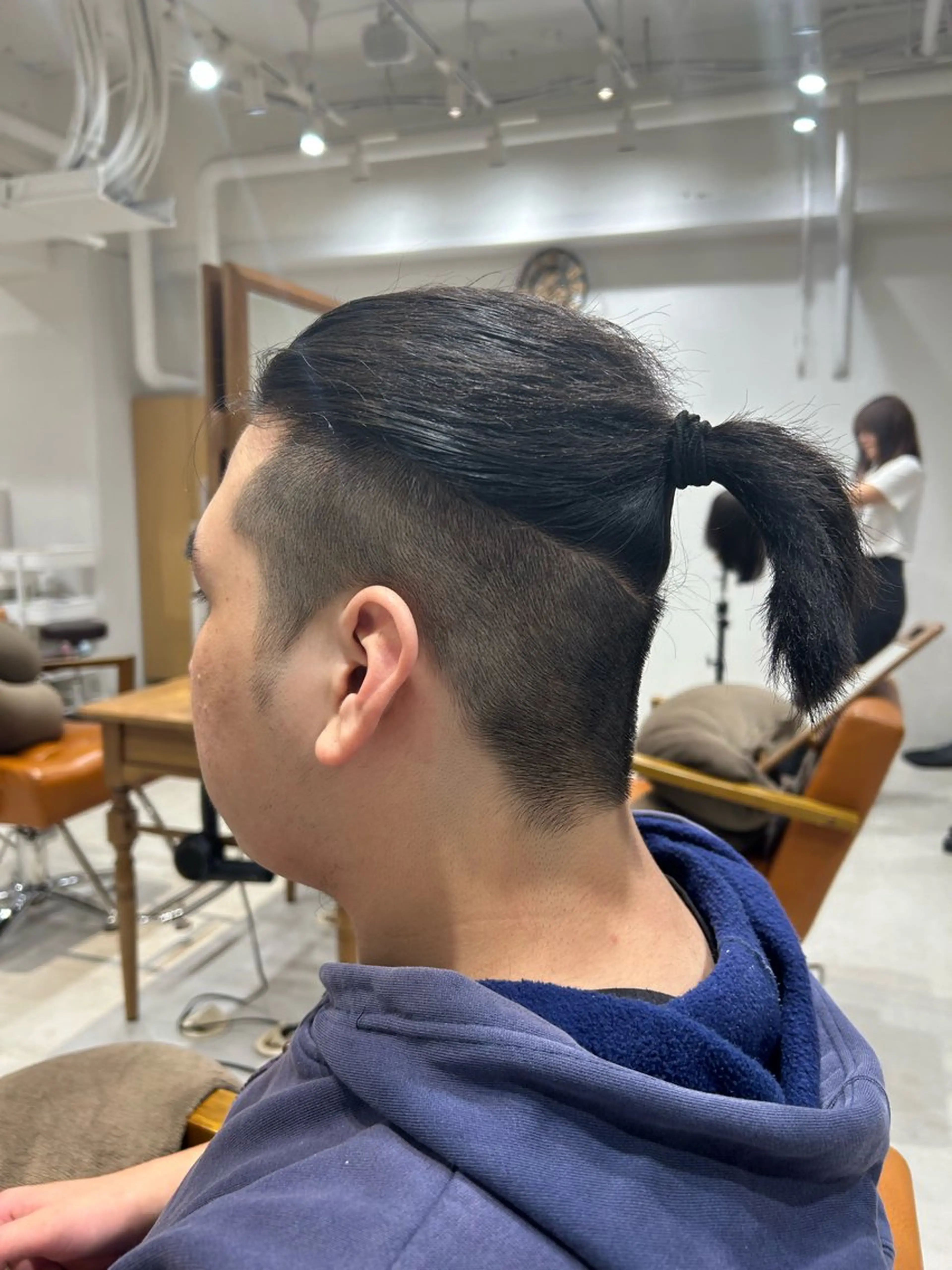 ミディアム ヘアアレンジ メンズ 山﨑 燦人のヘアスタイル