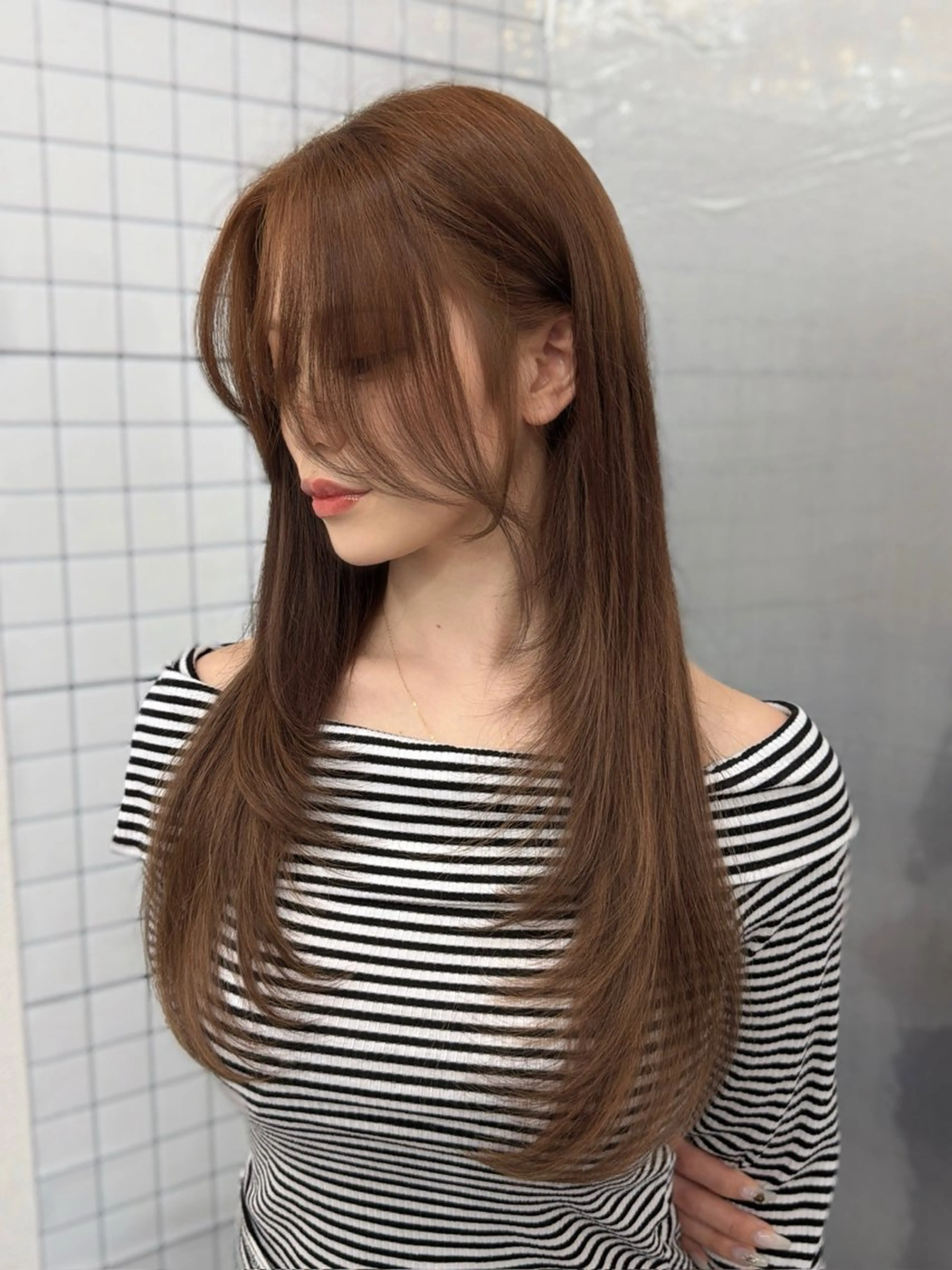 ロング カット ヘアカラー エクステ LOMKH所属・レイヤーカット /縮毛矯正/タツヤのヘアスタイル