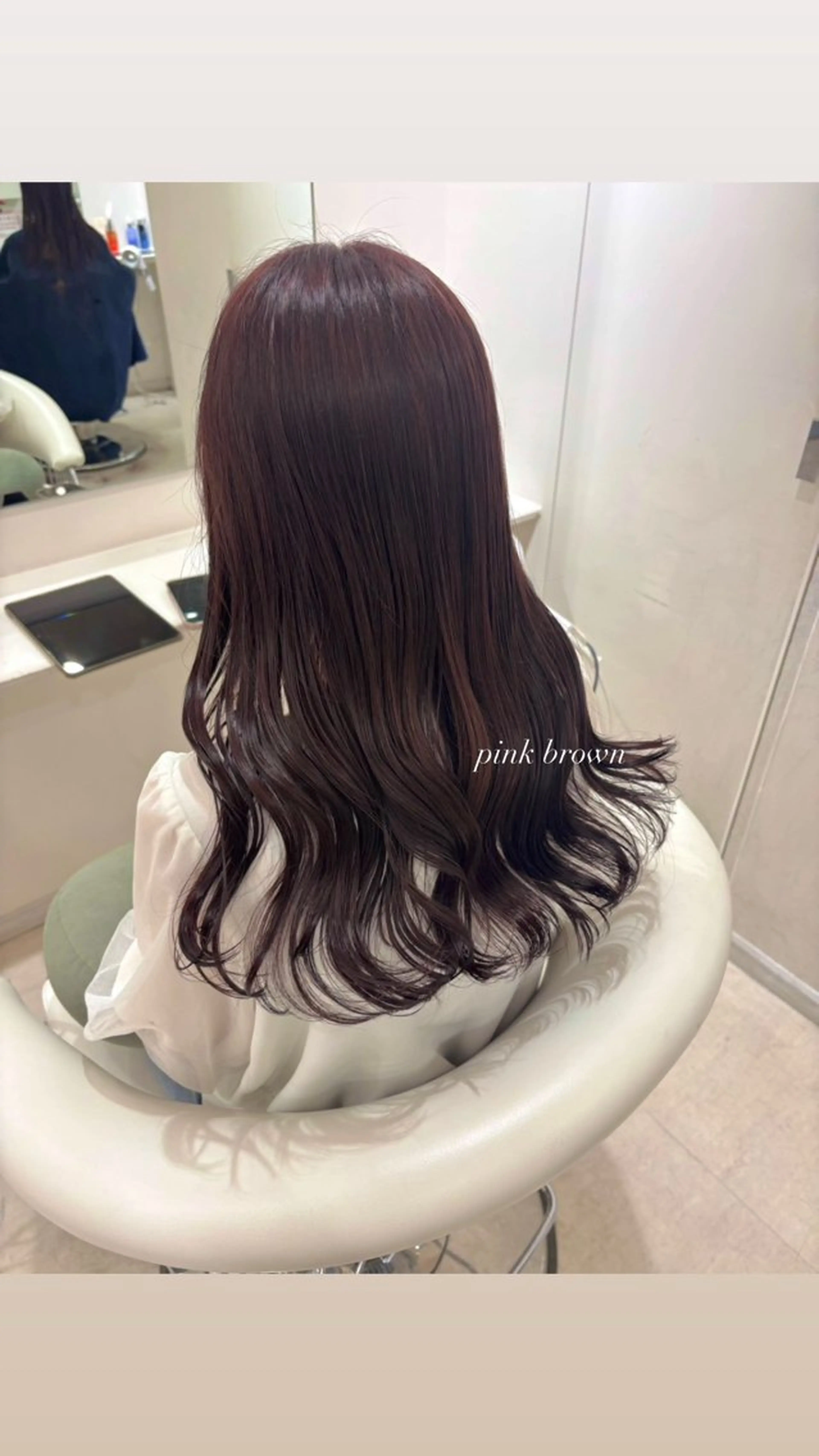 ロング ヘアカラー ParveMix 宮﨑 梨里のヘアスタイル