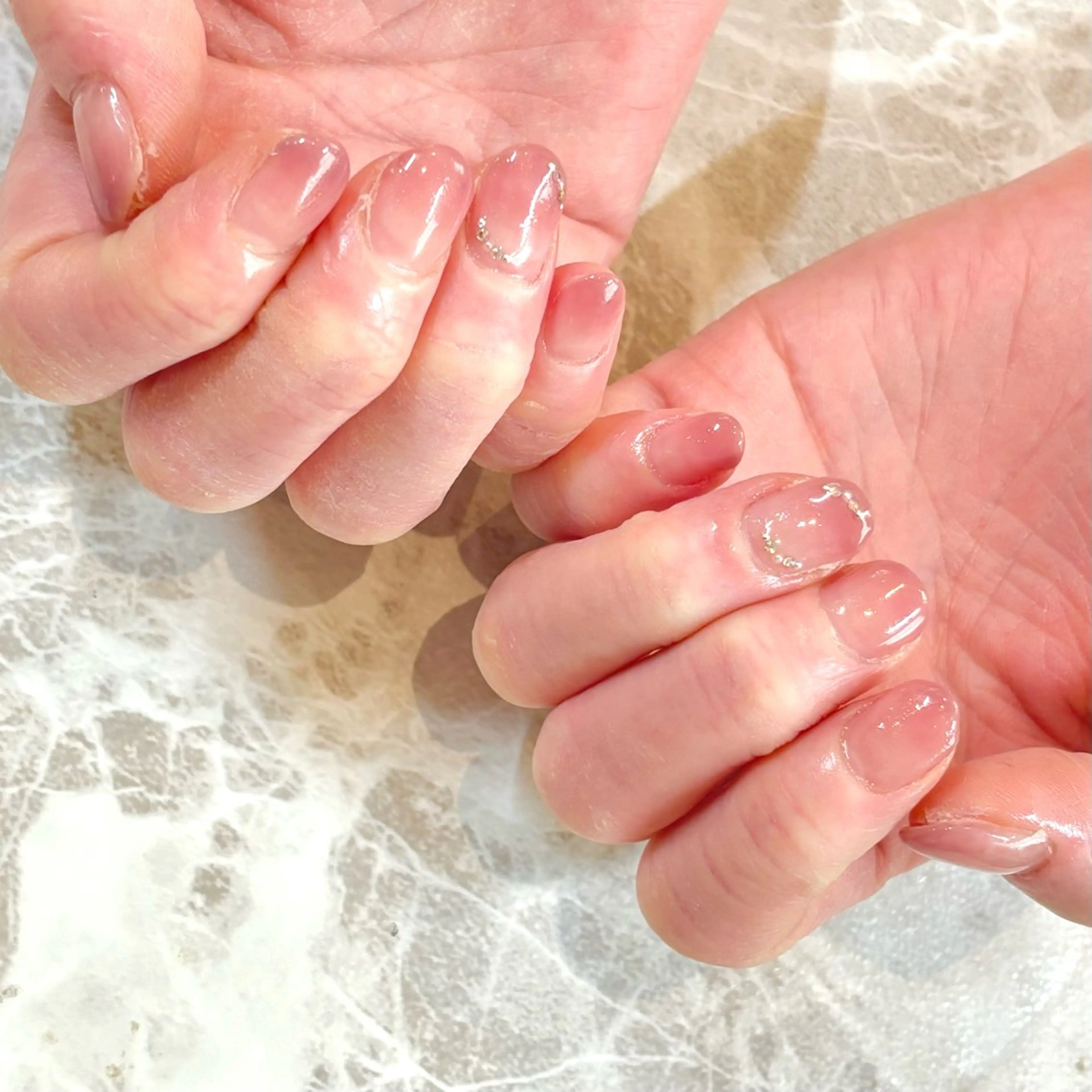 ネイル グラデーション ピンク SEPT NAIL こばやしのネイルデザイン