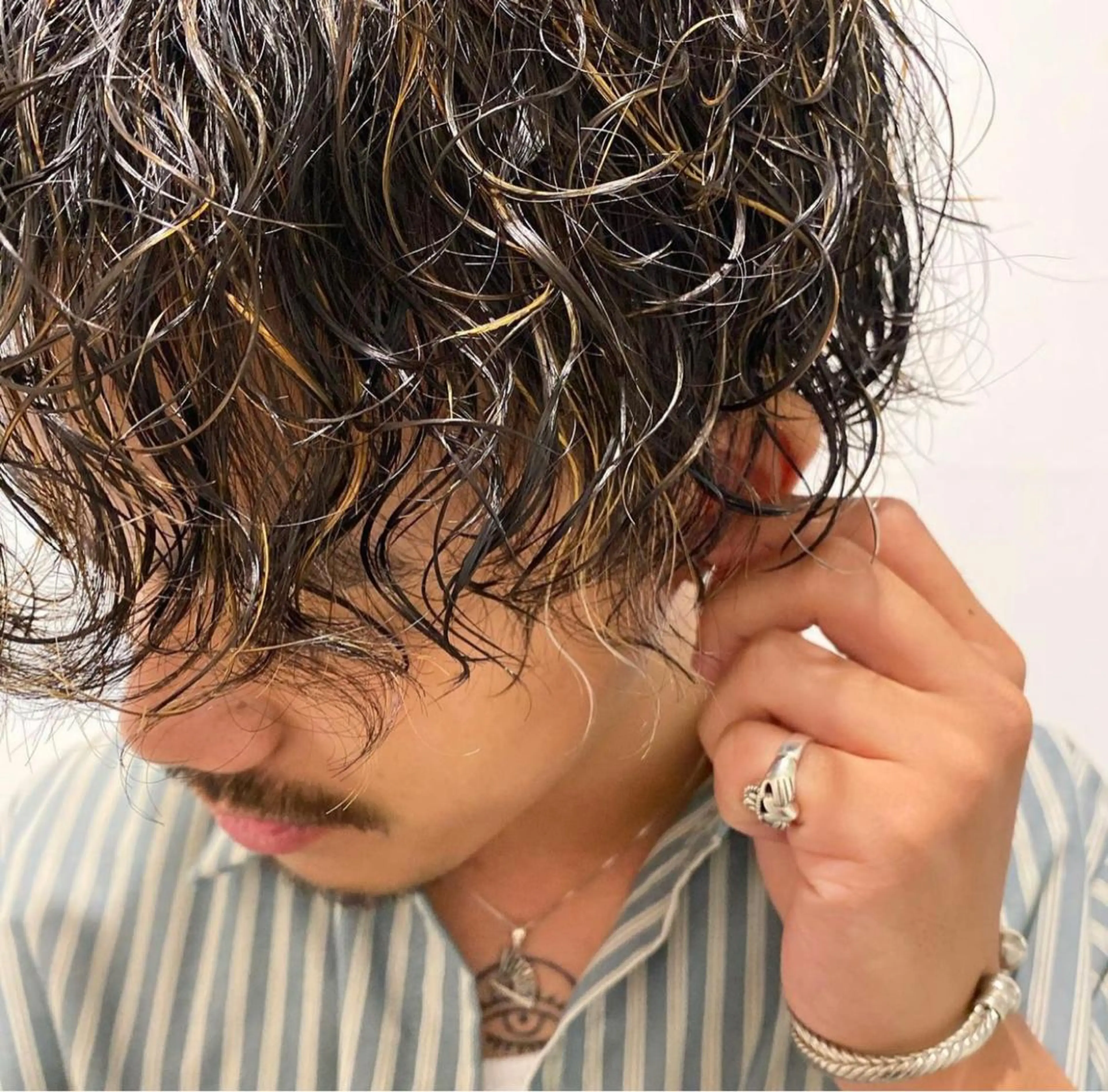 🗽メンズ限定🗽カット＋ハイライト(メッシュ)の写真