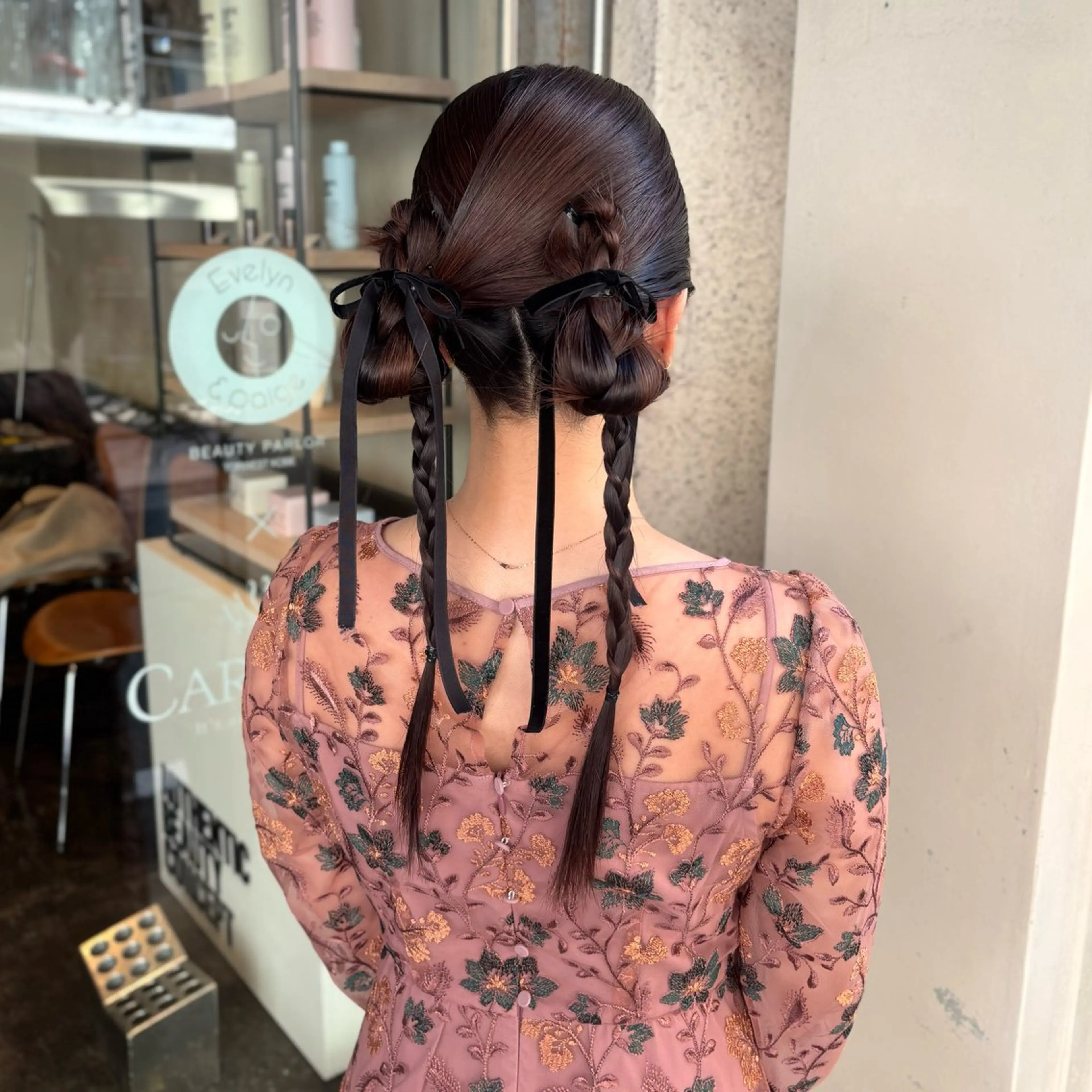 ヘアアレンジ 髪飾り ヘアセット 芦刈 咲来のヘアスタイル