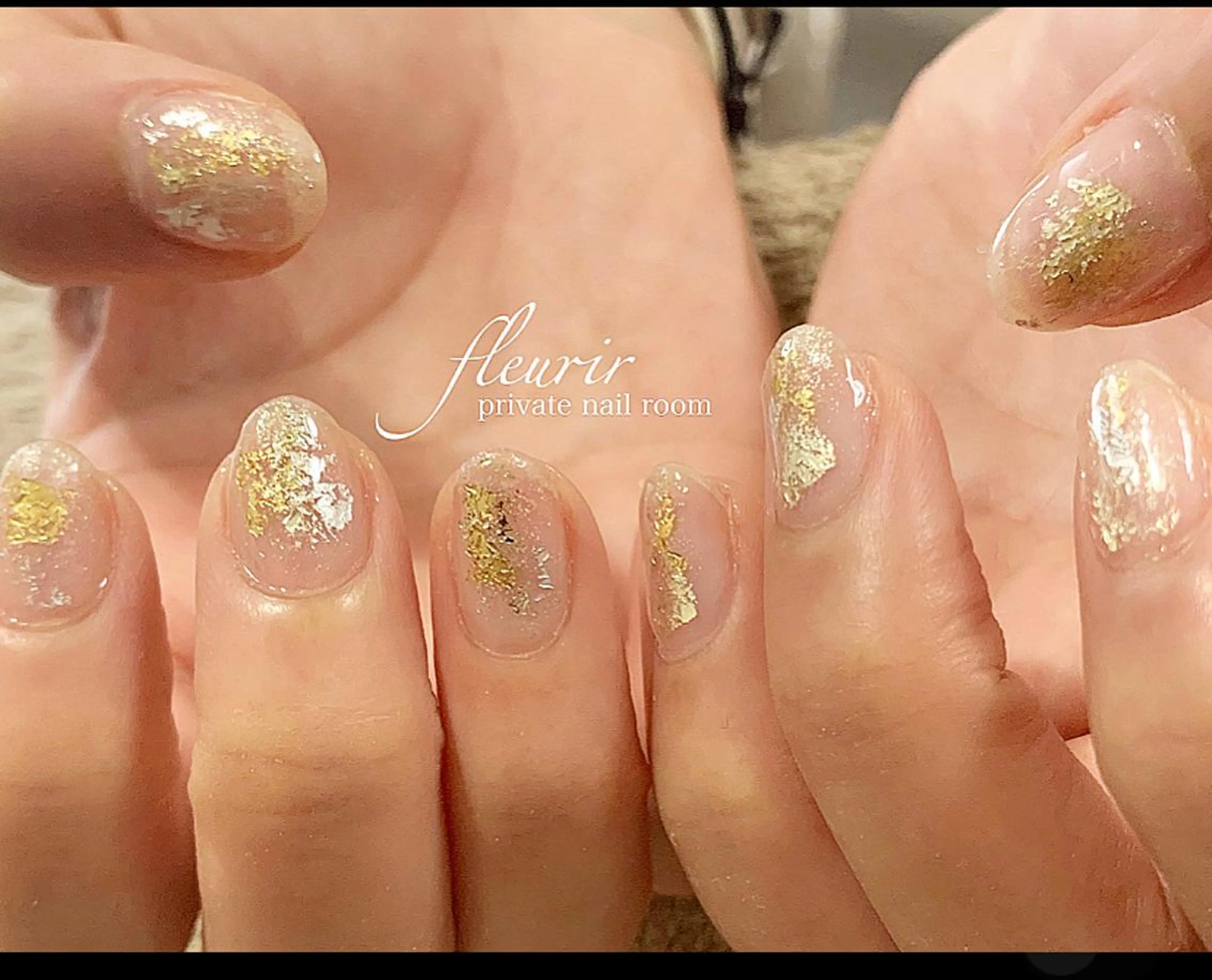 ネイル クリアネイル 長さ出し ジェルネイル ハードジェル ホログラムネイル フルリール 【プライベートサロンのネイルデザイン