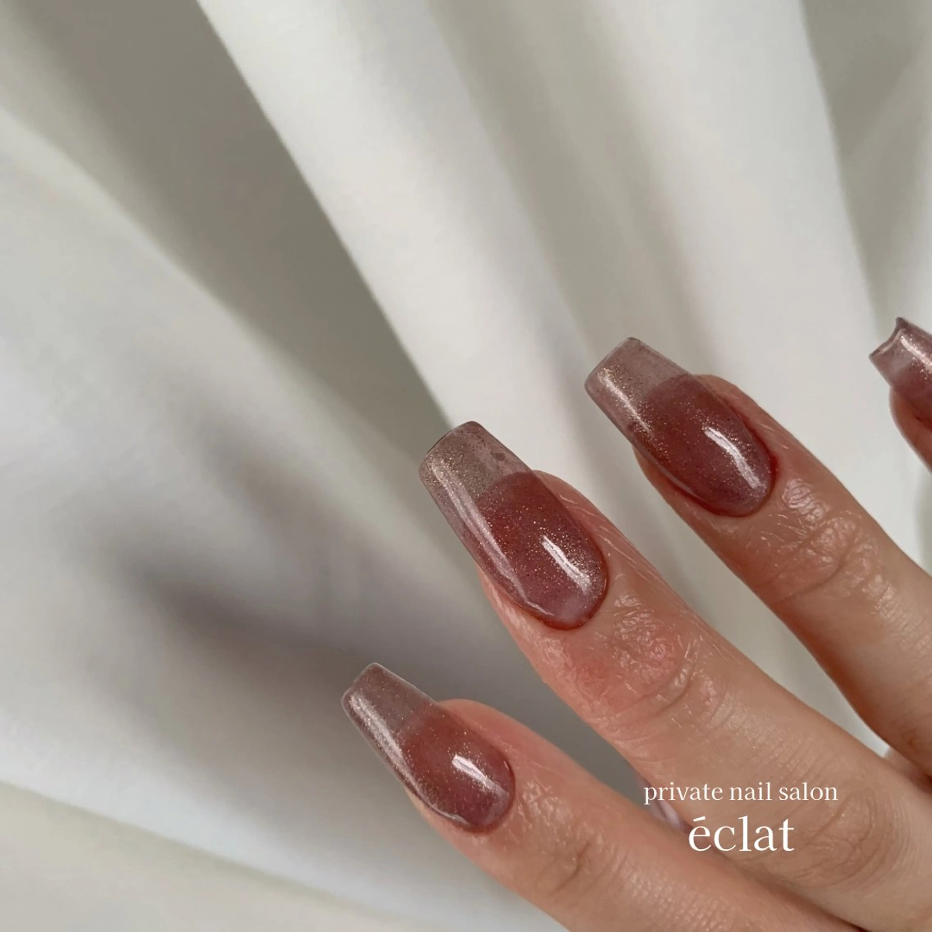 ネイル 長さ出し nailsalon éclatのネイルデザイン