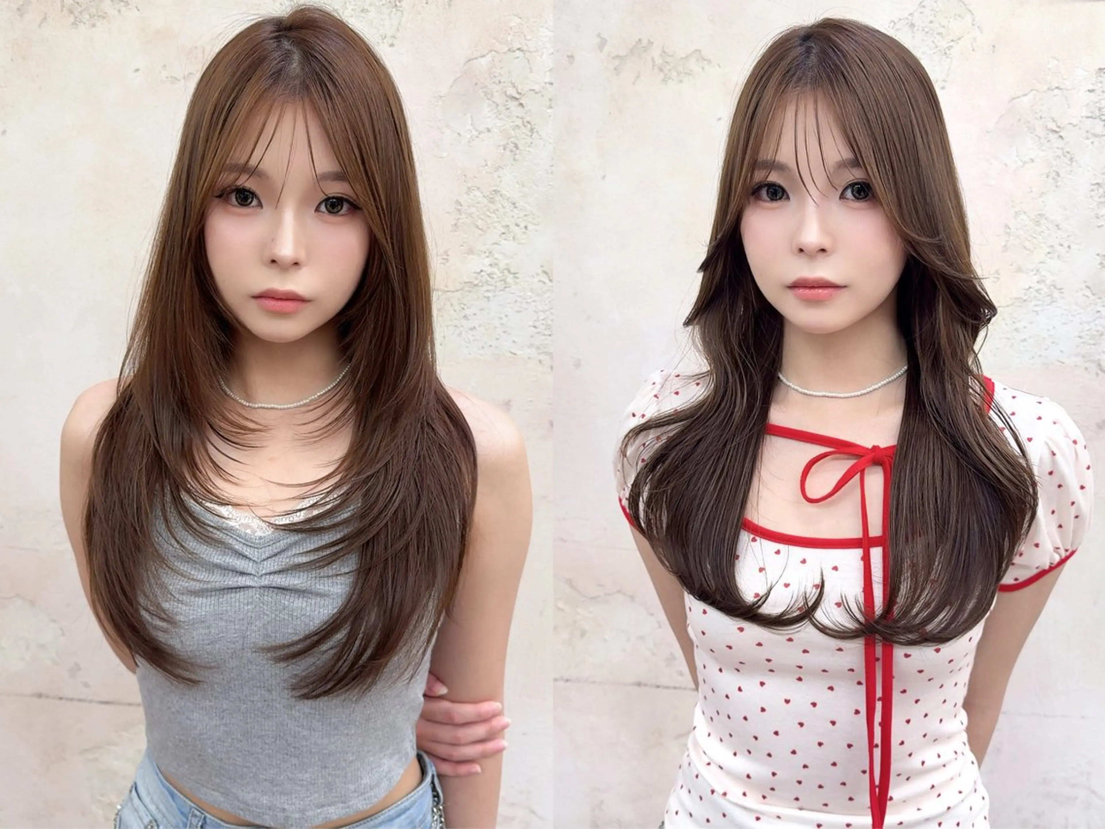 ロング カット ヘアカラー トリートメント 寺田鼓捺/艶髪 /透明感カラーのヘアスタイル