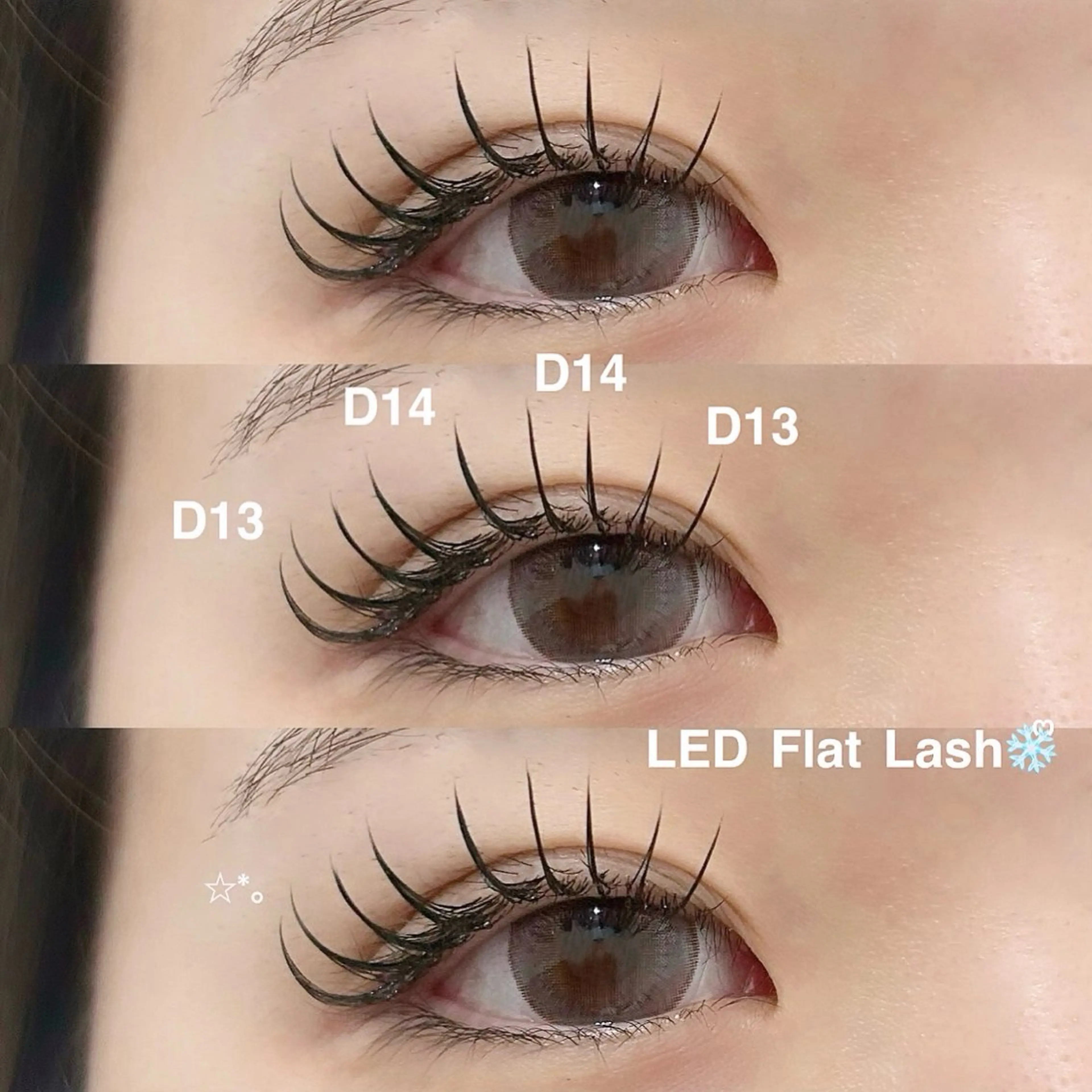 【ミニモ限定】🌼オフ+LEDフラットラッシュ 140本+コーティング束感仕上げ🌼の写真