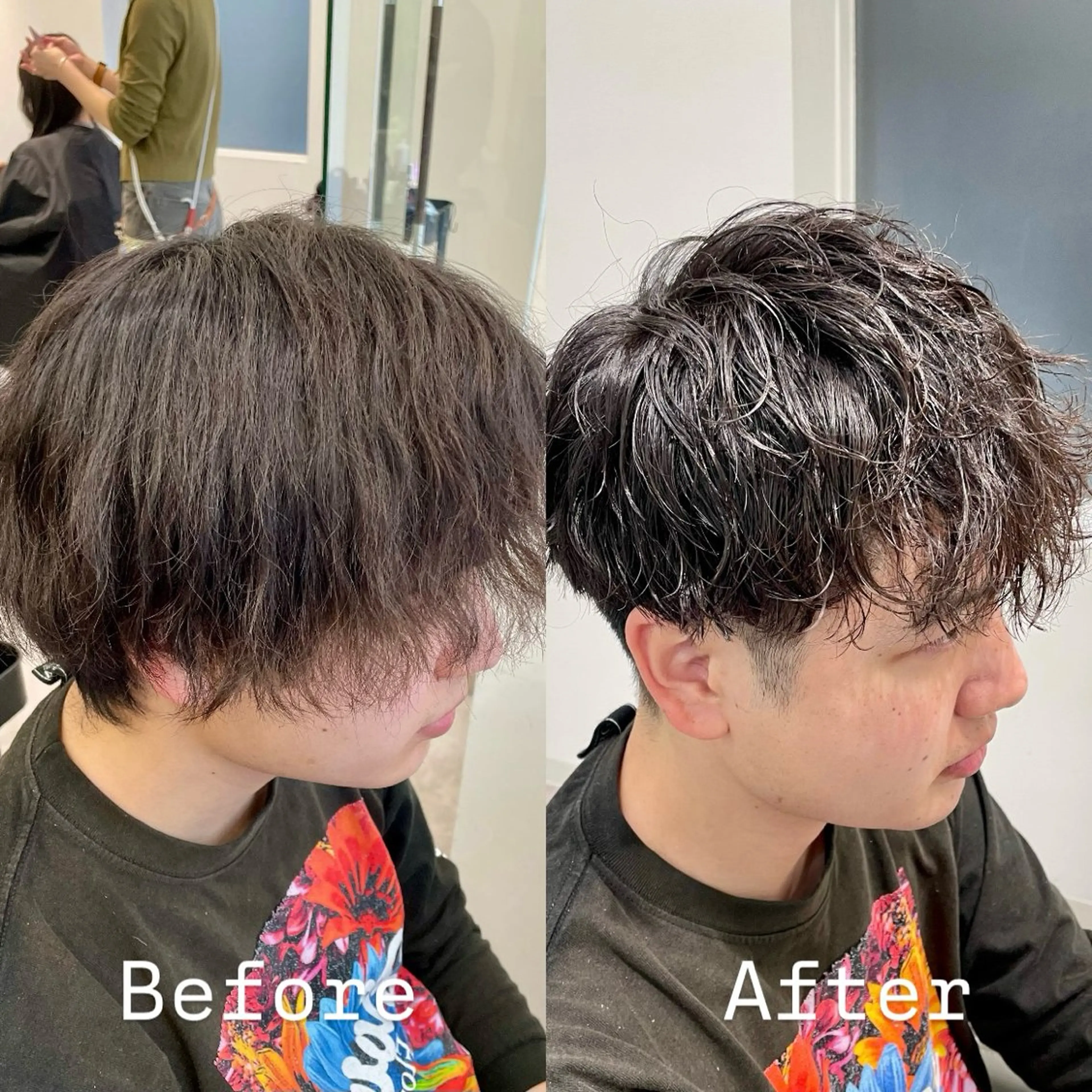 パーマ メンズ カット パーマ メンズ特化 / ツイスパ🔥高林拓斗のヘアスタイル