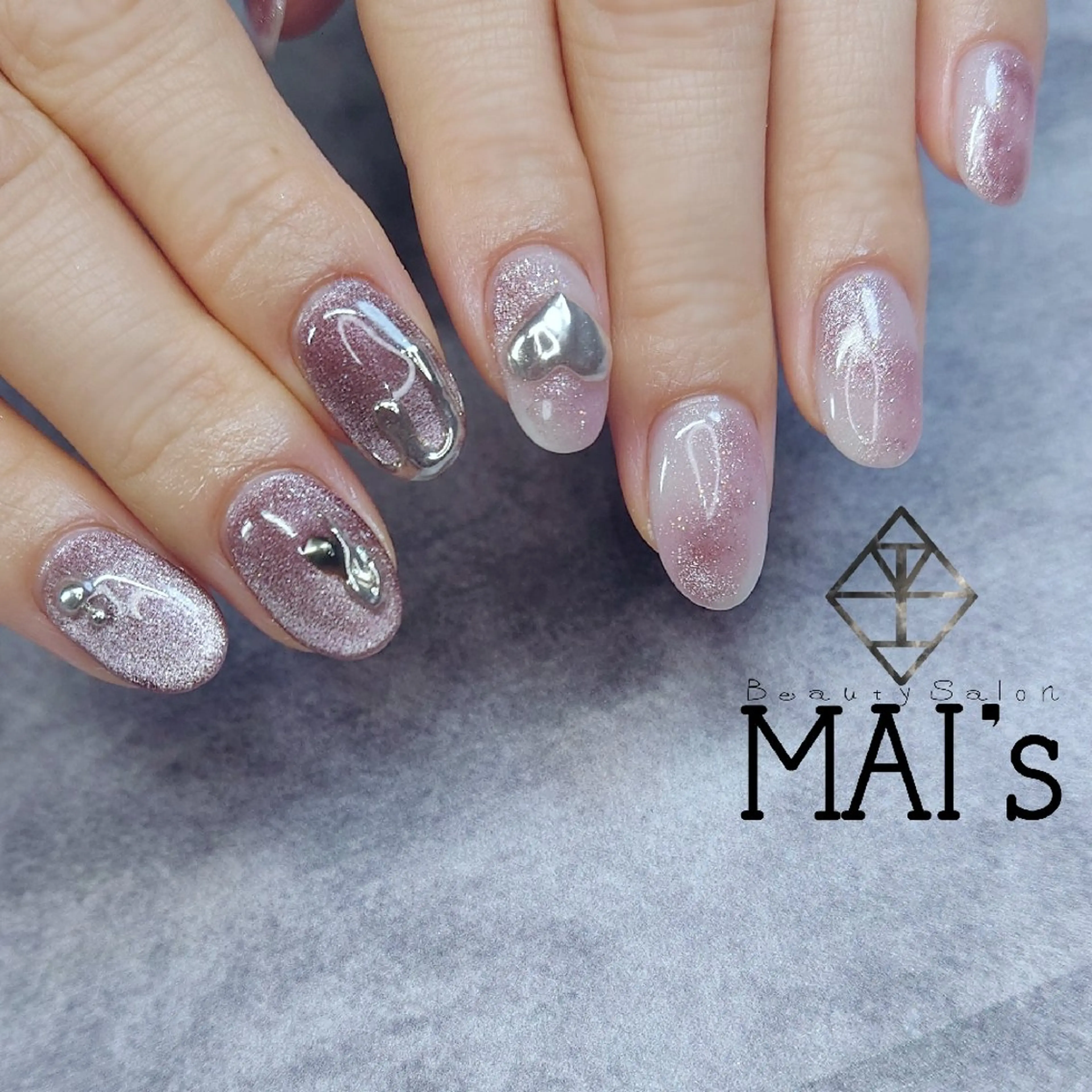 ネイル バレンタイン ハンドネイル ネイリスト Erinaのネイルデザイン