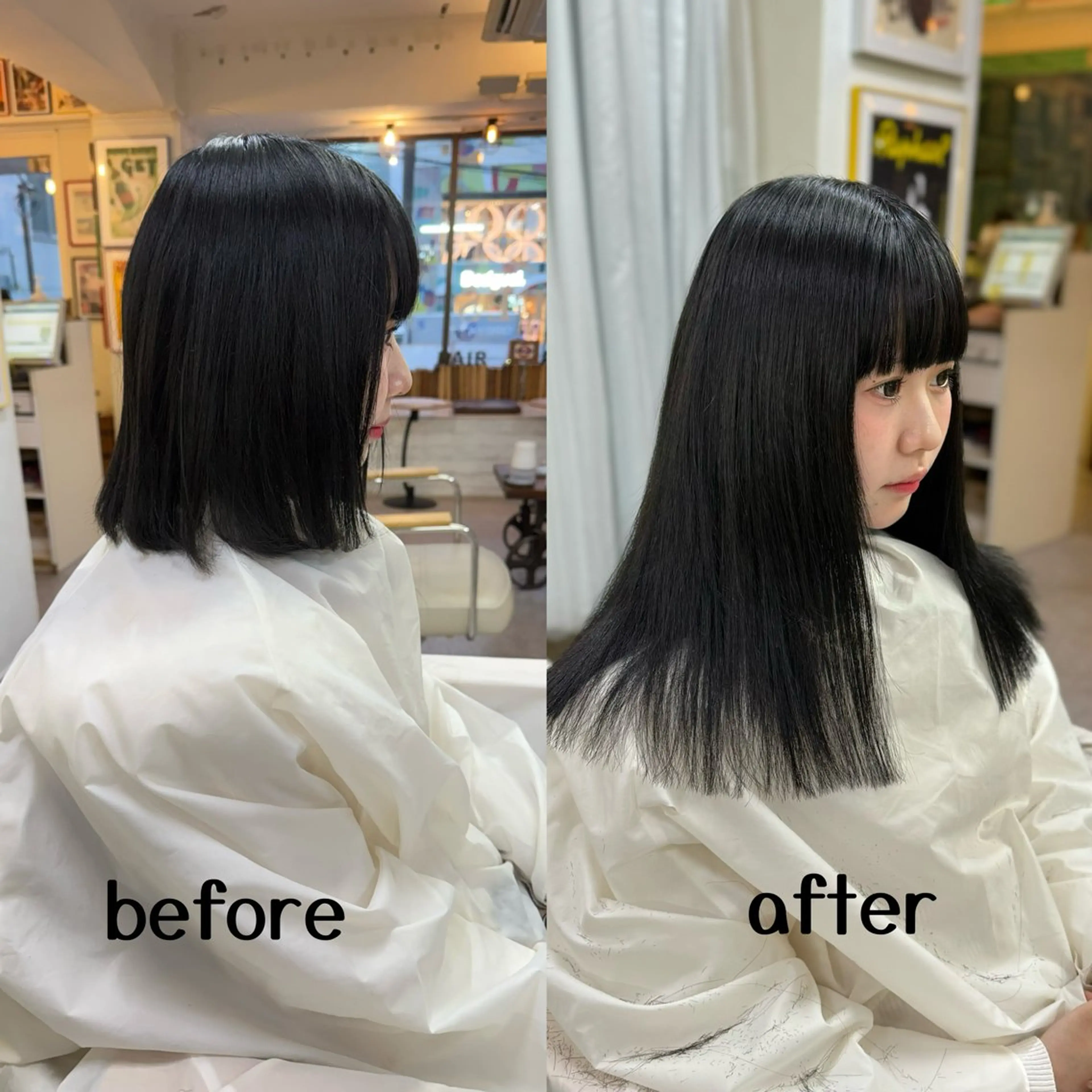 ミディアム エクステ ウルフレイヤー エクステ/kokiのヘアスタイル