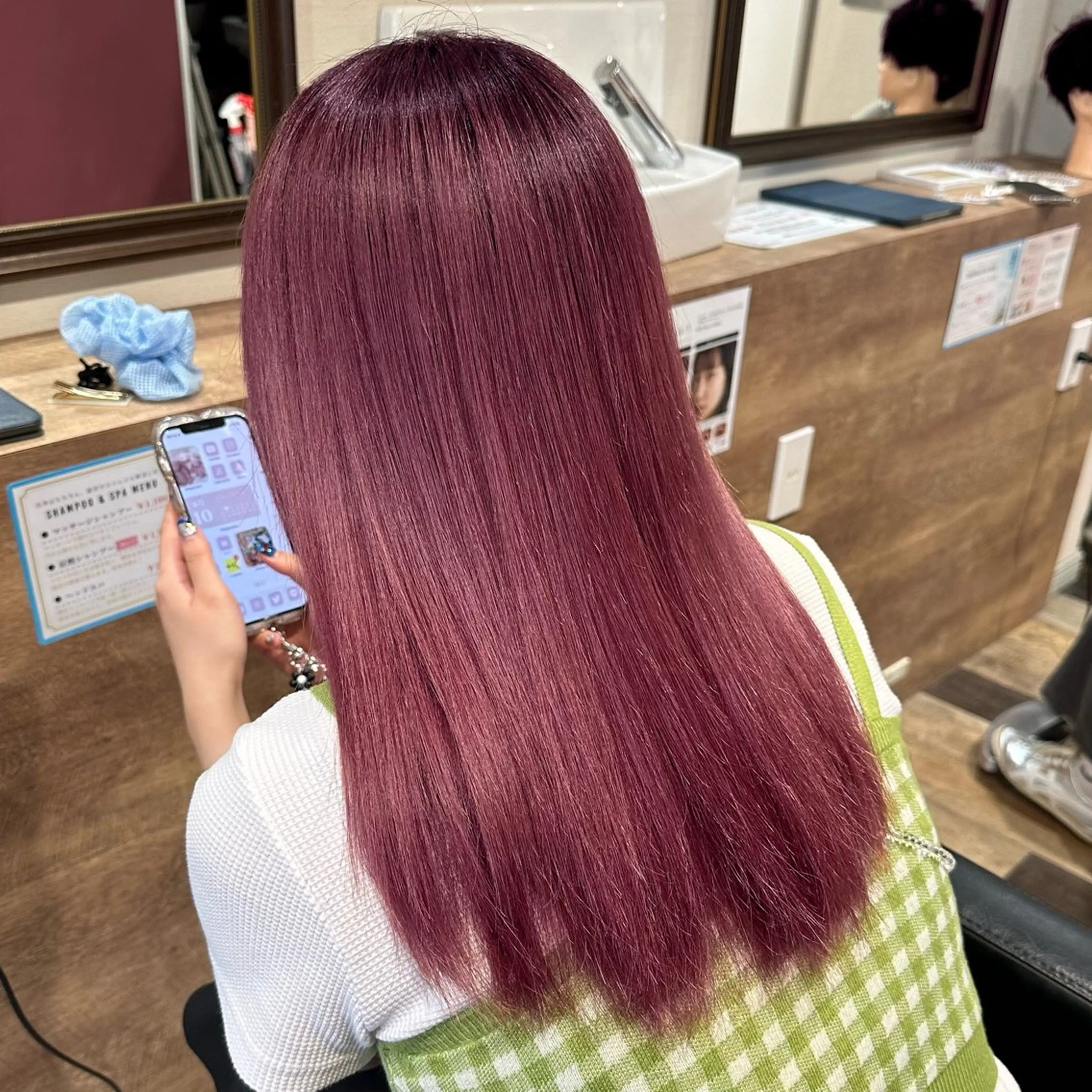 ロング メンズ 髪質改善 カット ヘアカラー 柔らかいcolor ￤韓国￤🩰マユ🩰のヘアスタイル
