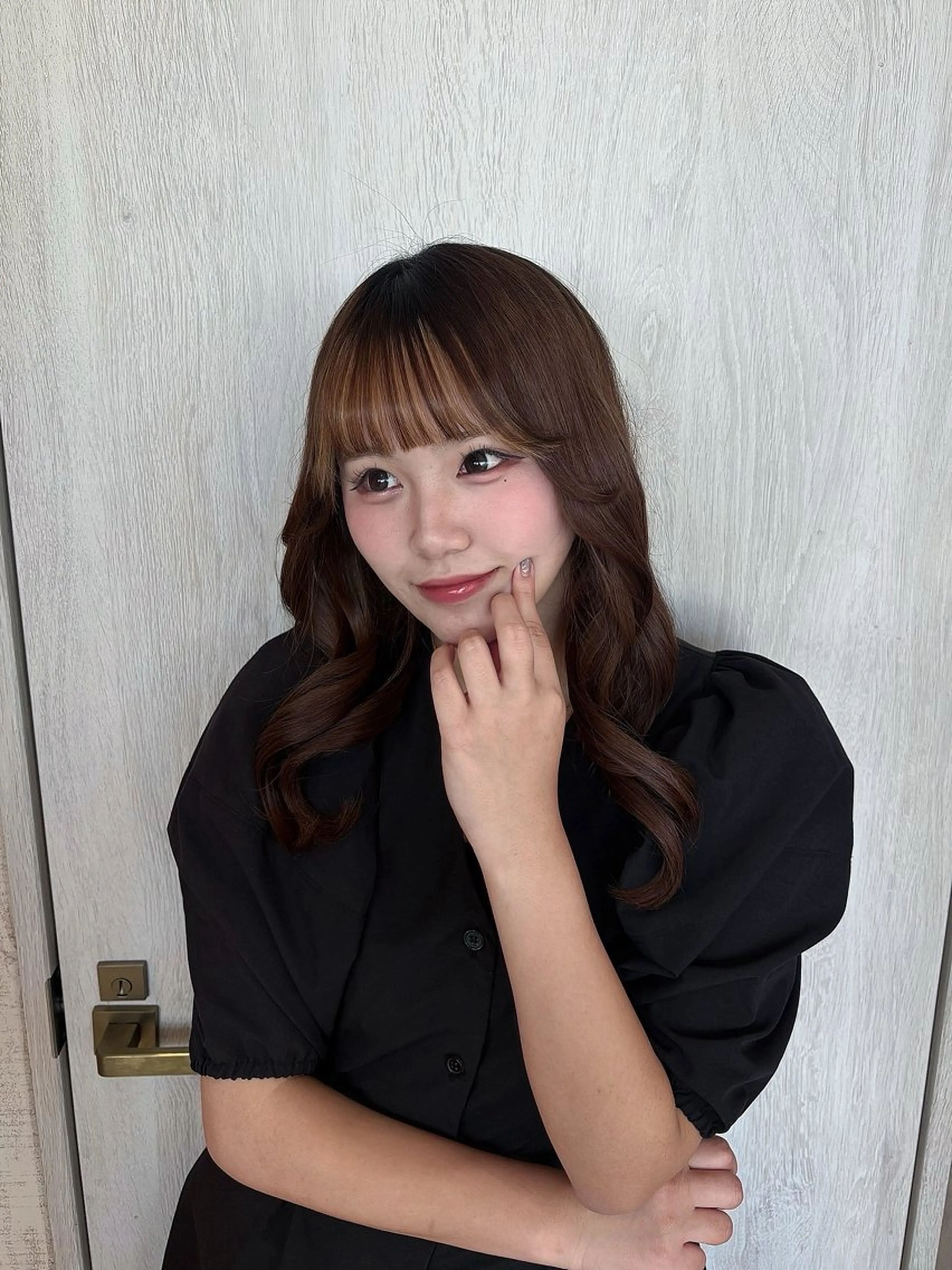 ロング カラー インナーカラー Rin♡⸝⸝ うる艶カラー✧︎*。のヘアスタイル