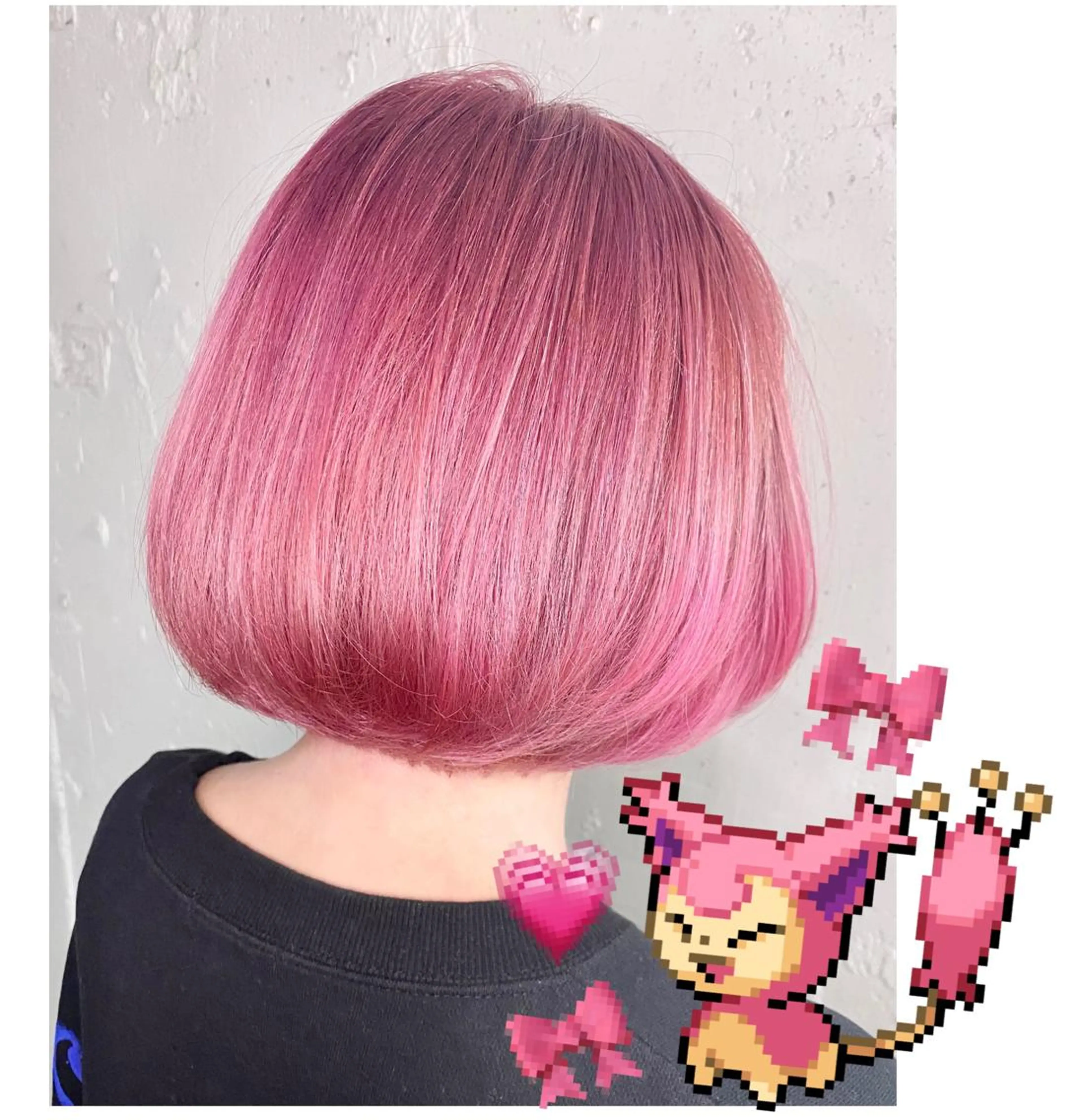 ショート カラー ピンクカラー GARU-ガル-所属・TSUNO🦖 派手髪/オタク美容師のヘアスタイル