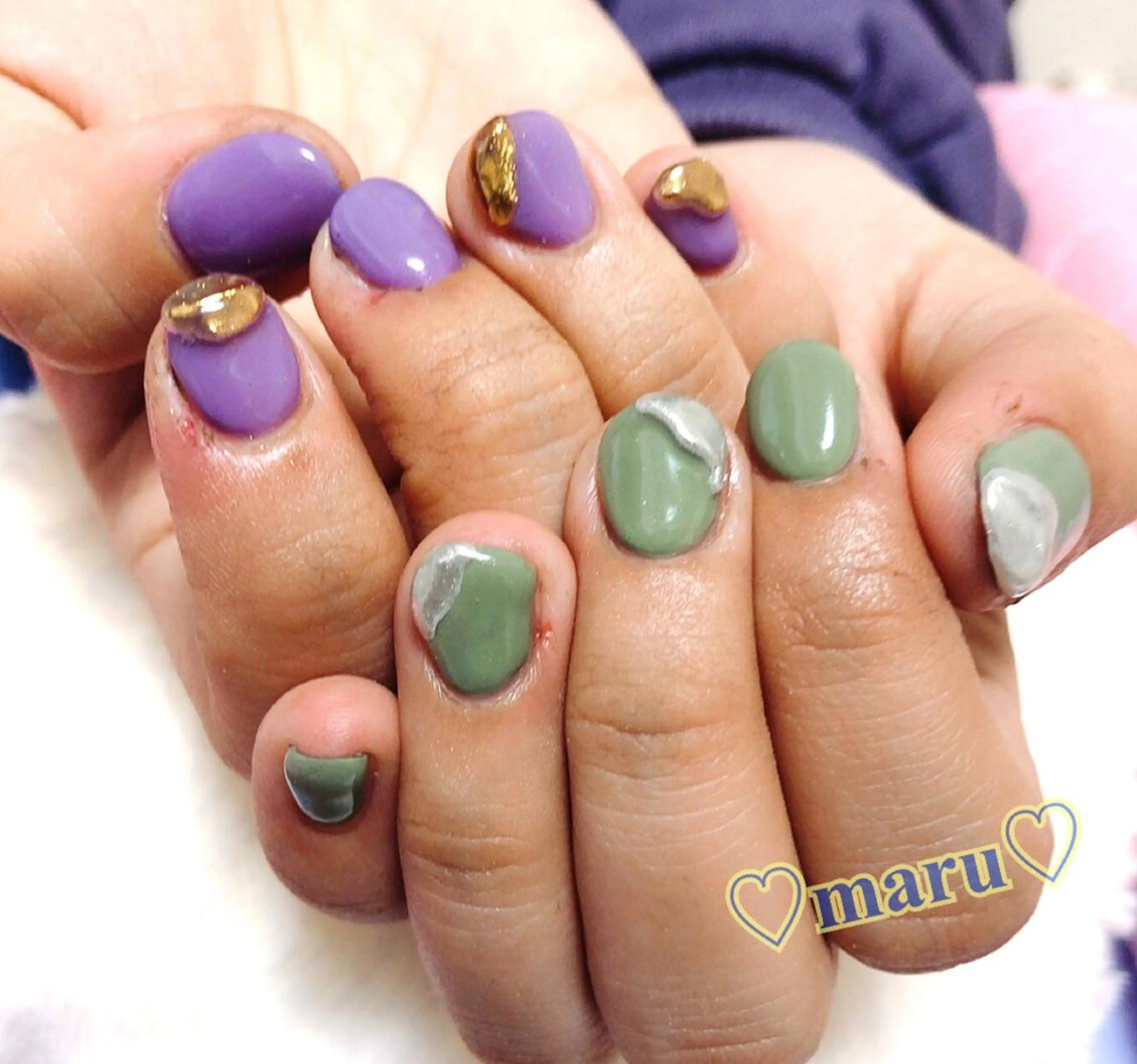 ネイル ハンドネイル フットネイル まるみ ♡のネイルデザイン