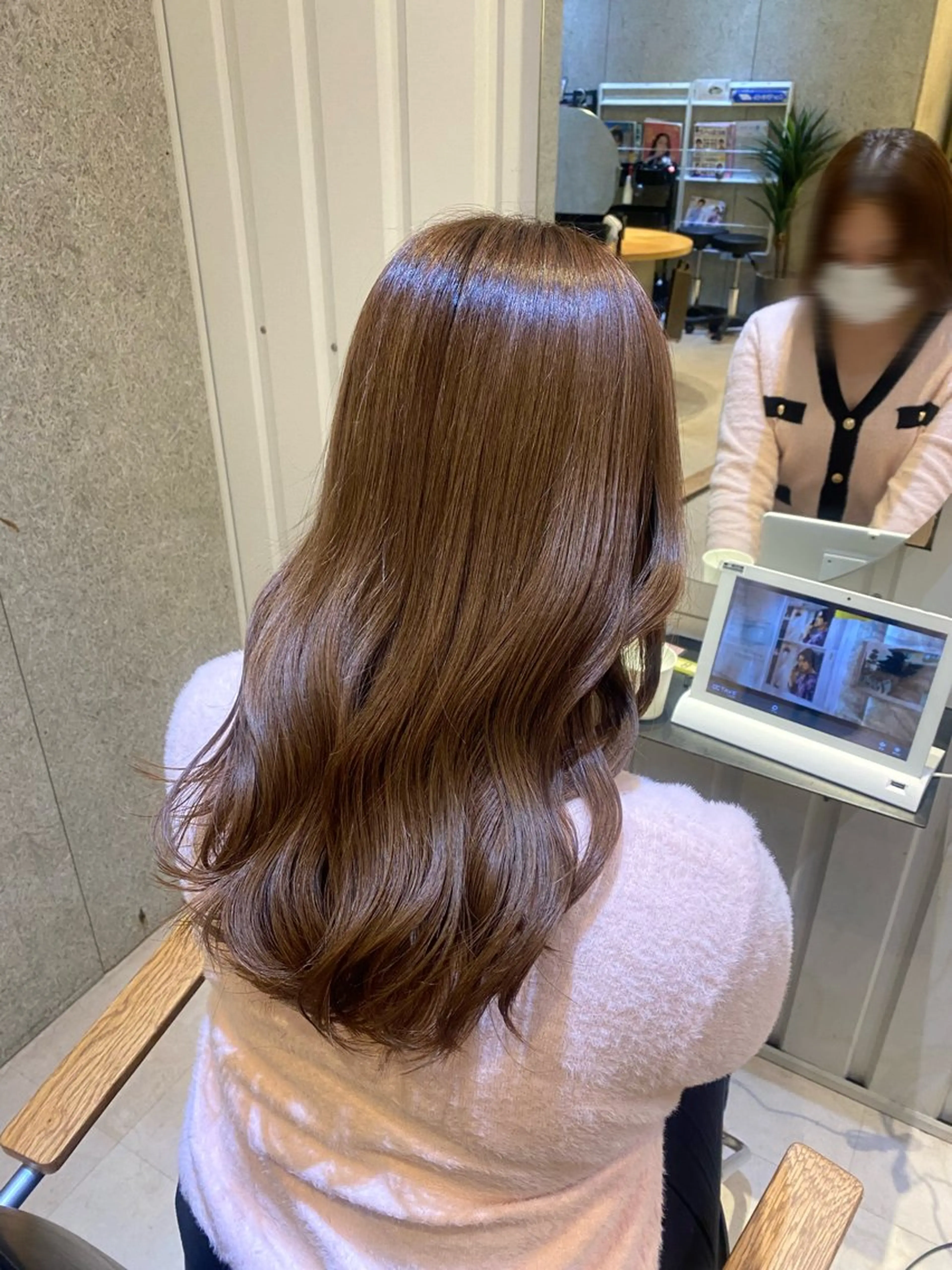 ロング カラー ヘアアレンジ 髪質改善＆トリートメント over hair所沢店所属・韓国風/レイヤー/ 𝑵𝒂𝒏𝒂🩶のヘアスタイル