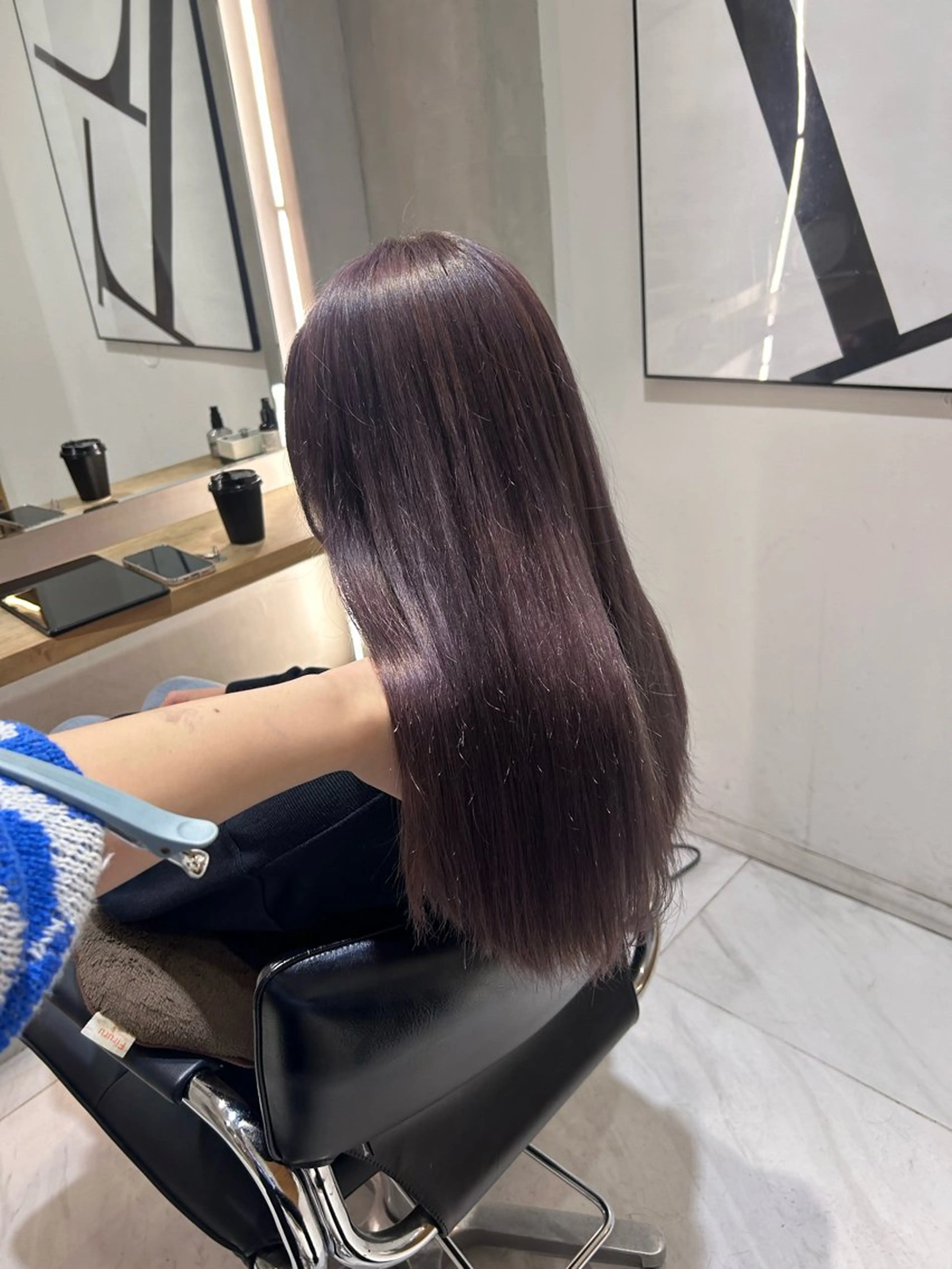 カラー ブリーチ ブリーチなしカラー ヘアカラー トリートメント ヘッドスパ ヘアセット miko🪽地毛風/ ハイトーン/レイヤーのヘアスタイル