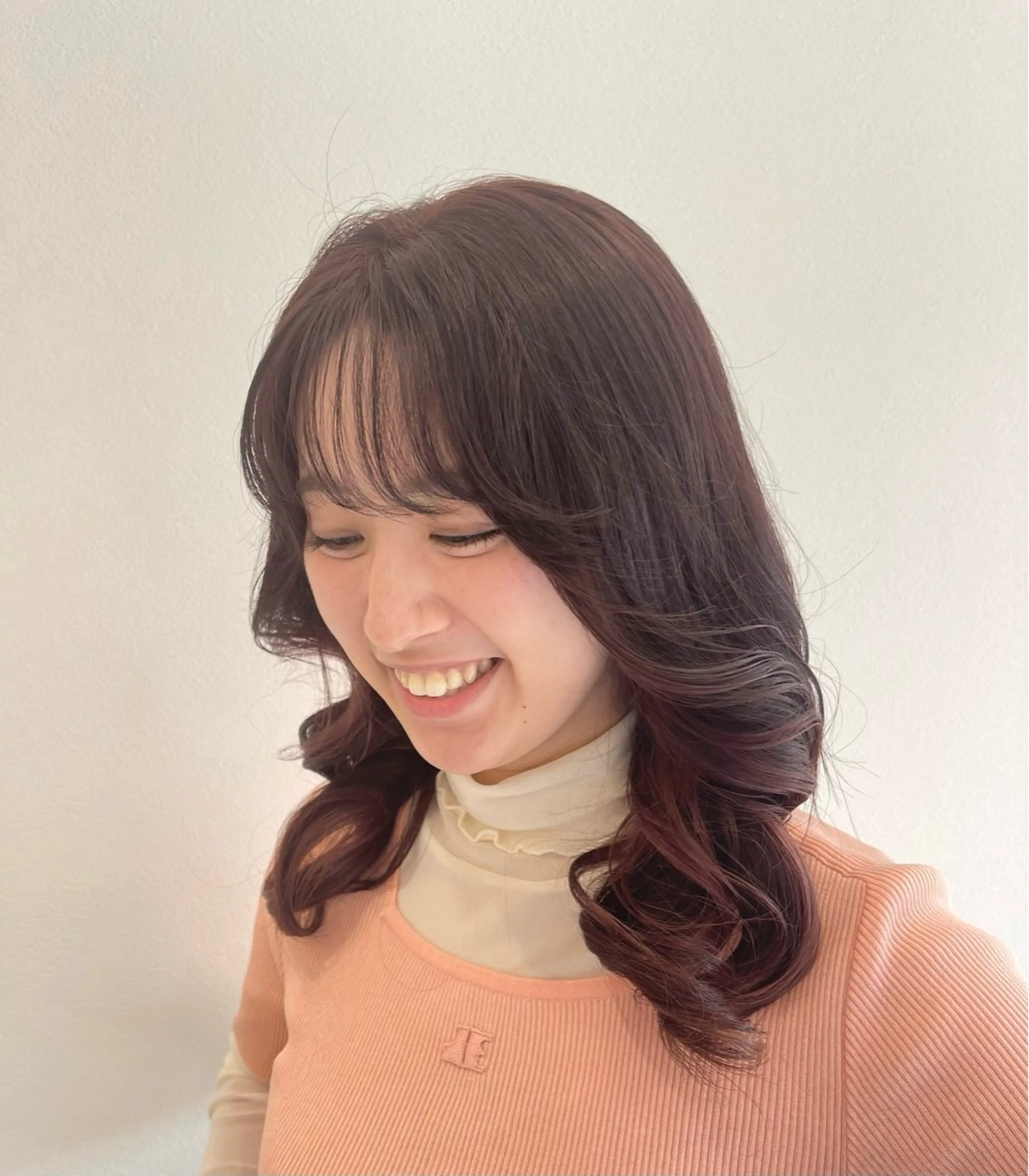 セミロング カラー インナーカラー sonam by lange所属・NAGASHIMA RINAのマツエク・マツパデザイン