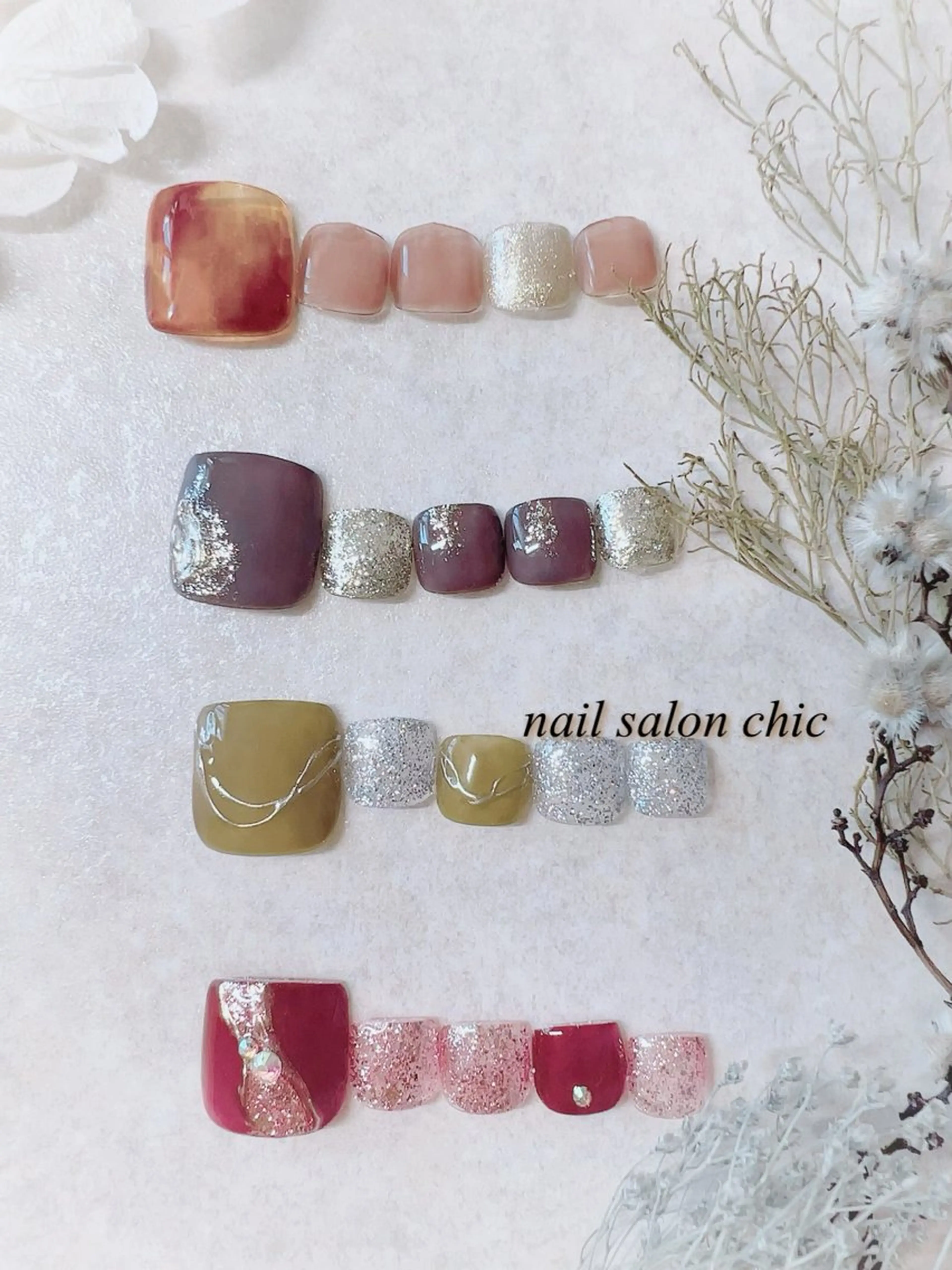 ネイル フットネイル nail salon chicのネイルデザイン