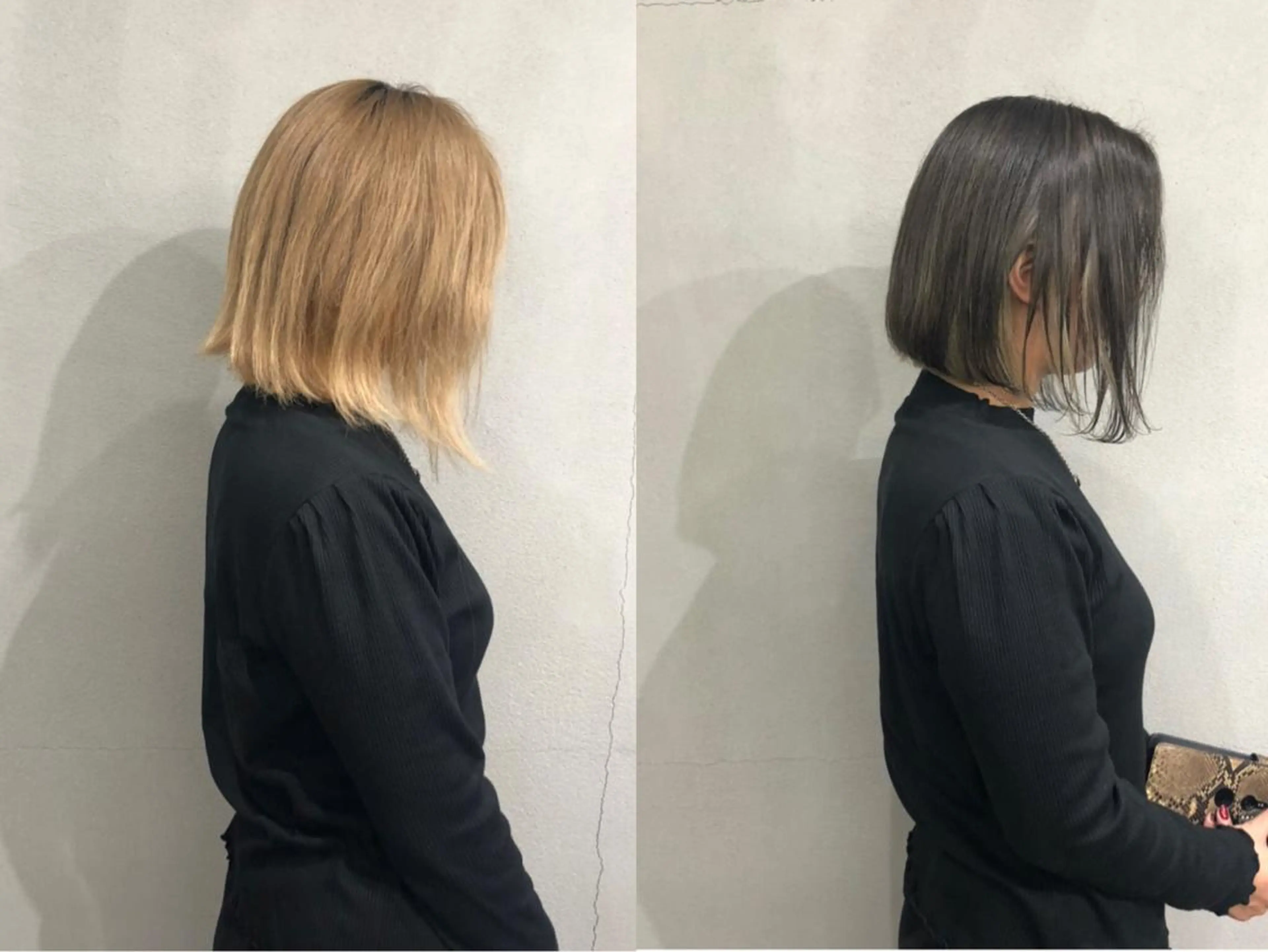 ショート カラー 前下がりボブ インナーカラー ボブ ボブ/ショート/ 白髪染め/メンズ葛西のヘアスタイル