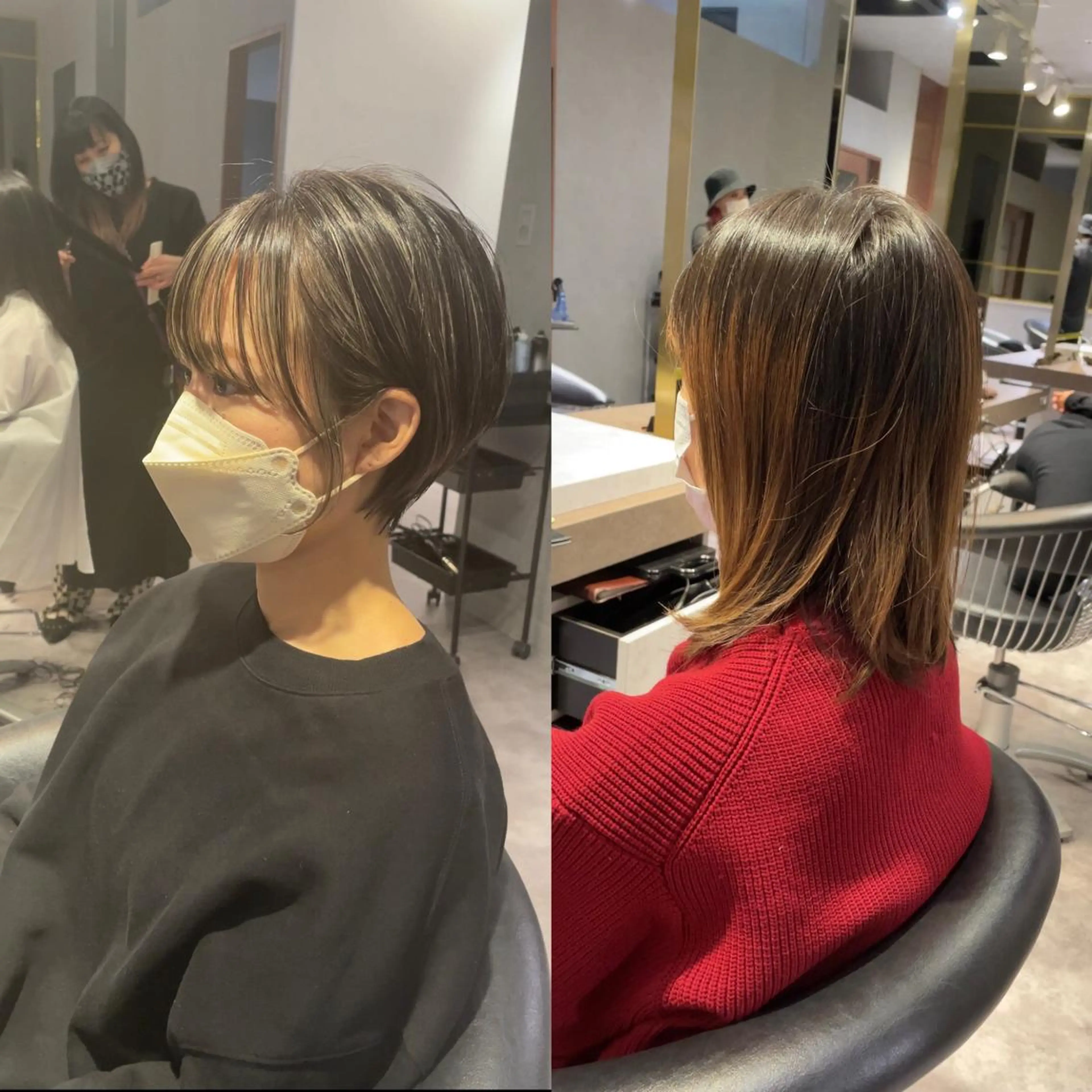 【💗骨格矯正カット＋コントラストハイライト💗】の写真