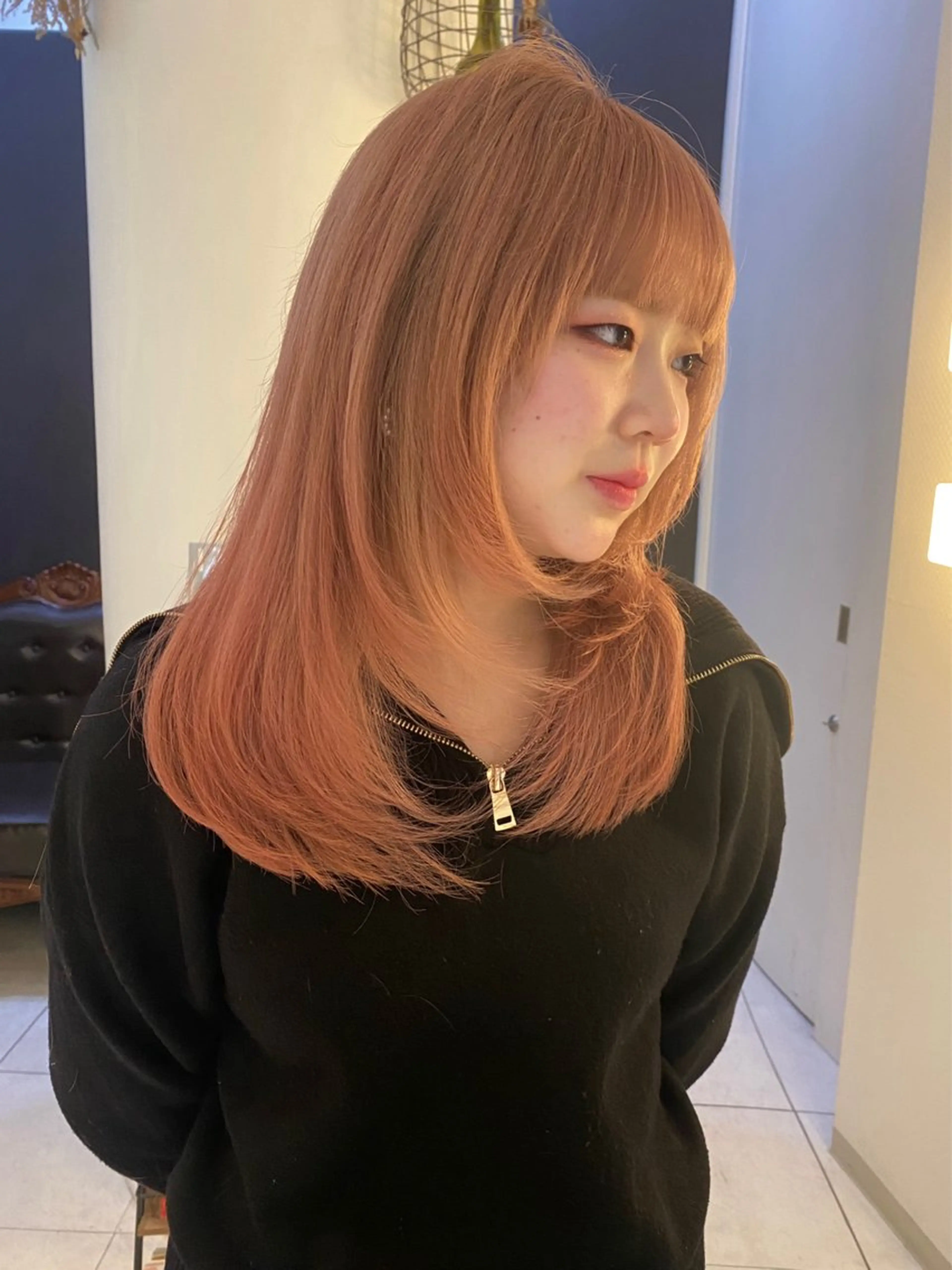 セミロング カラー ブリーチ カット ヘアカラー トリートメント mai / linoah˚✧のヘアスタイル