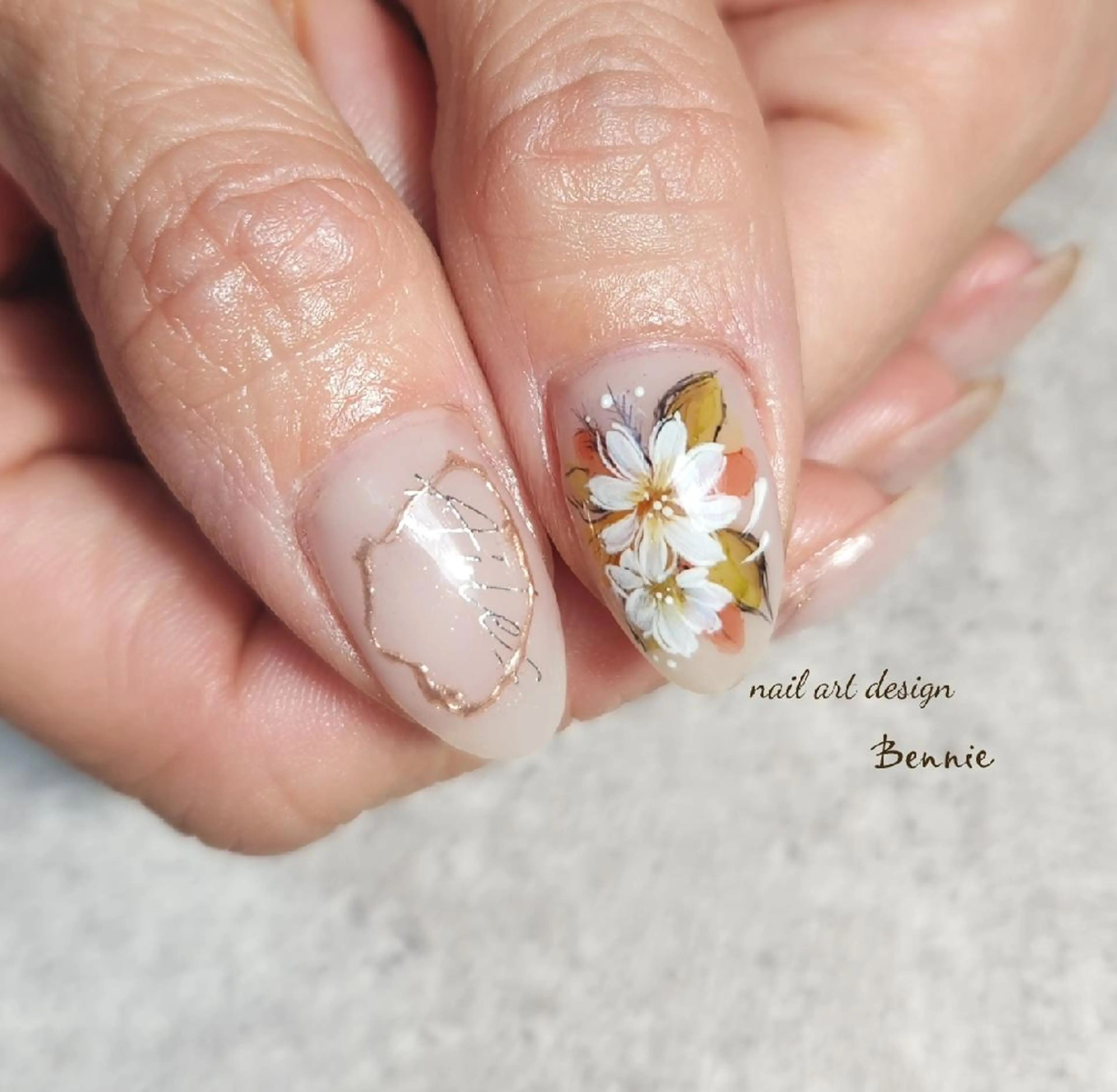 ネイル フラワーネイル ハンドネイル   BENNIEのネイルデザイン
