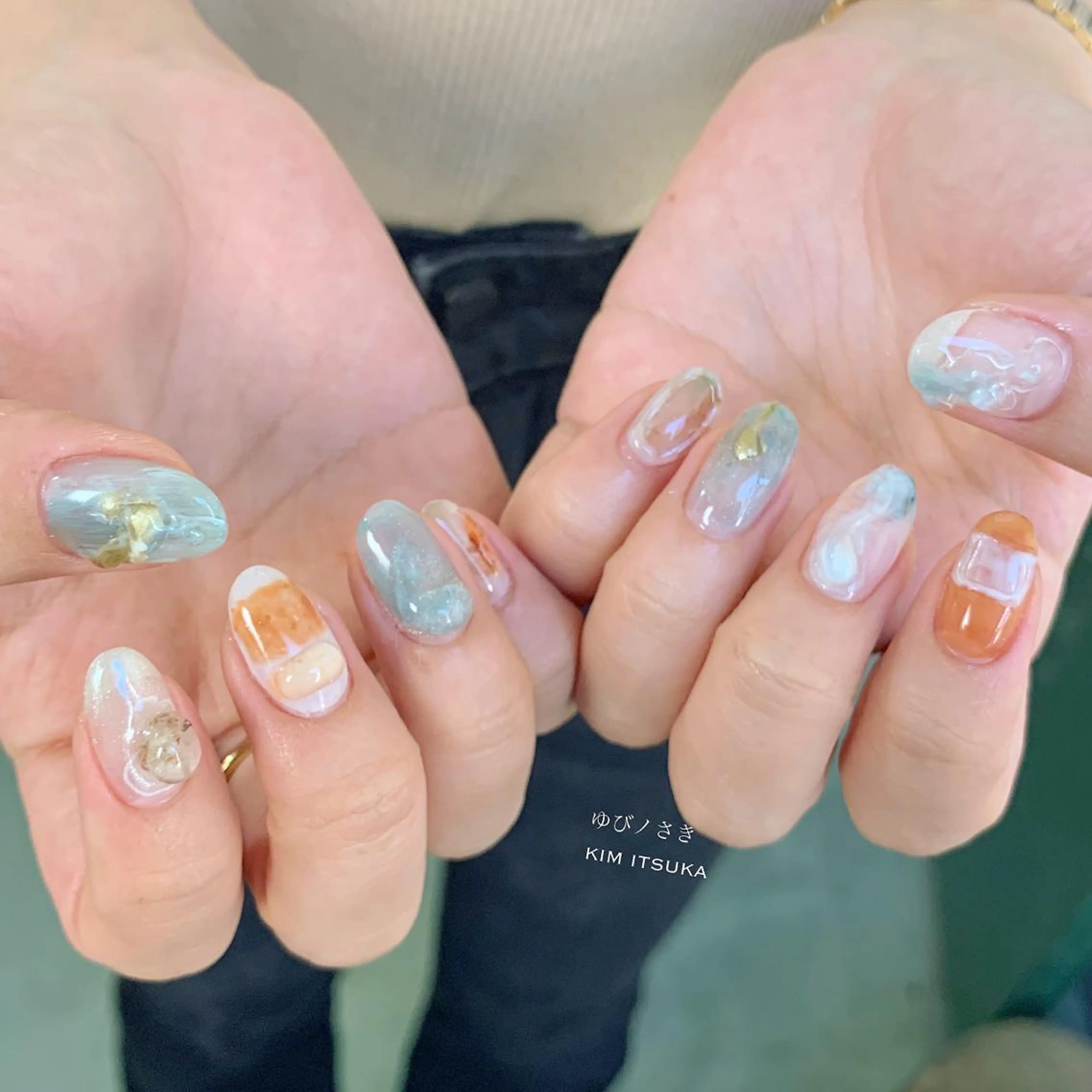 ネイル ゆびノさき茨木店 ニュアンス/アートのネイルデザイン