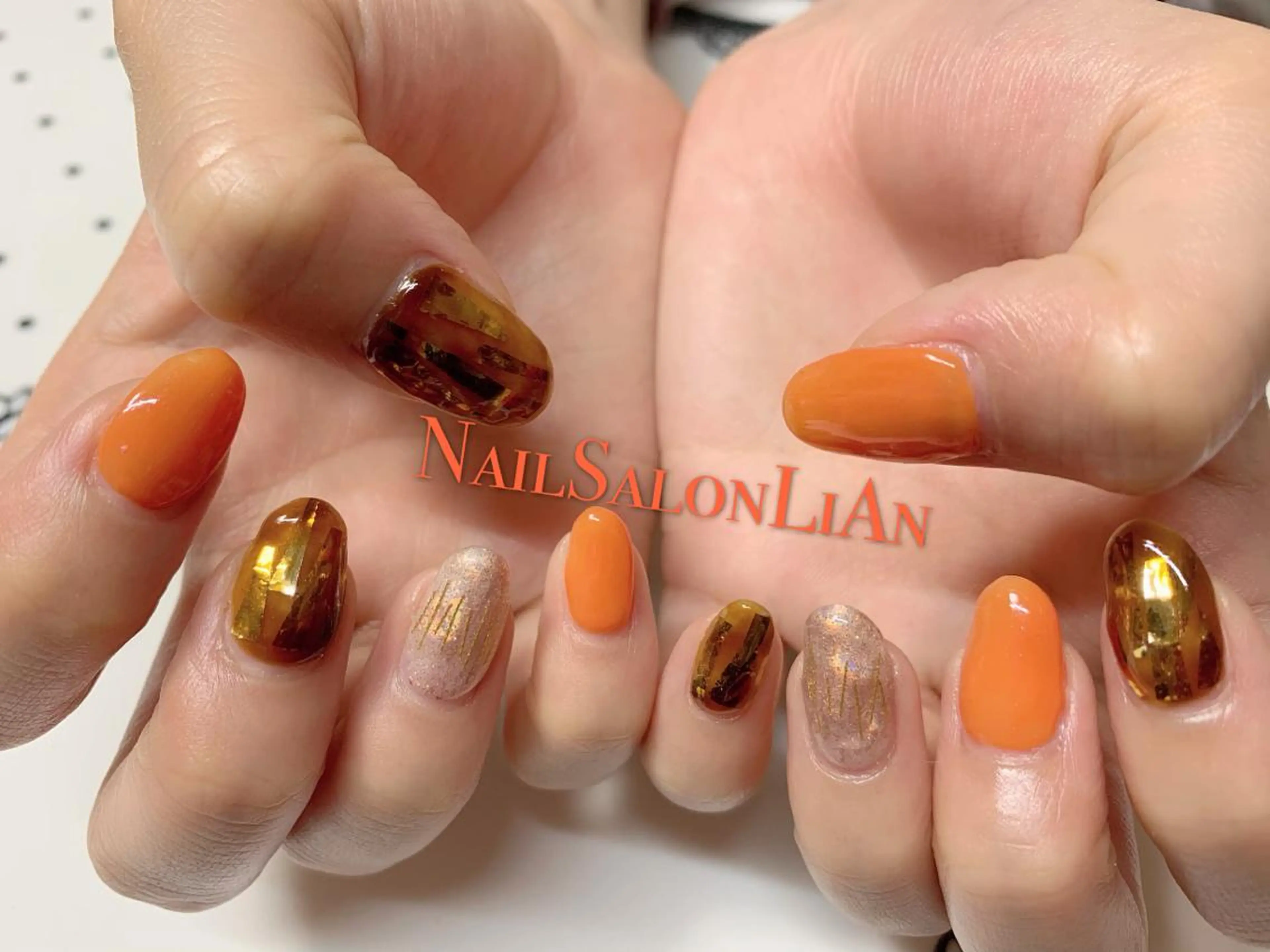 ネイル アートネイル 持ち込み シンプルネイル ストーンネイル NailSalon LiAnのネイルデザイン