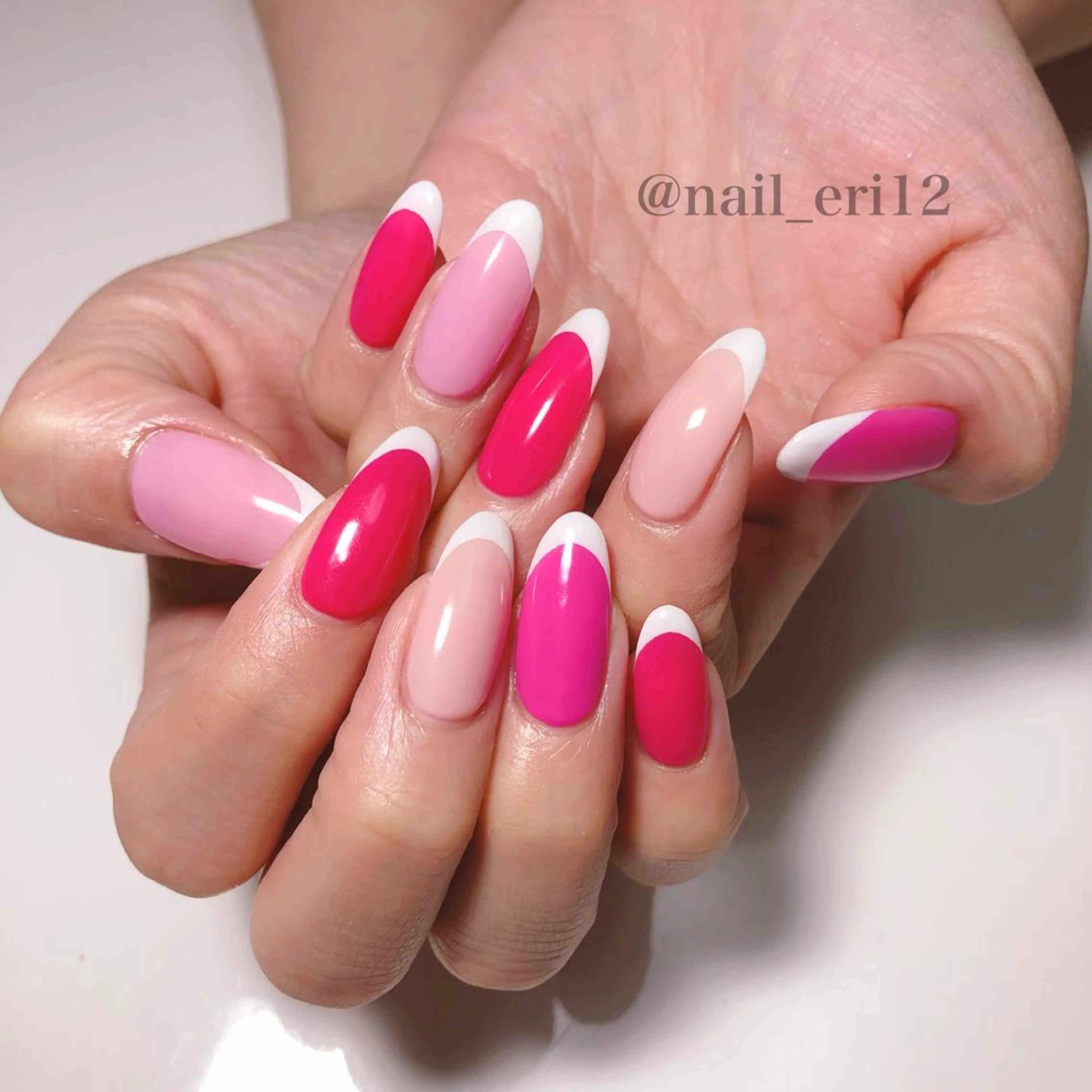 セミロング ネイル nail salon &e eriのネイルデザイン