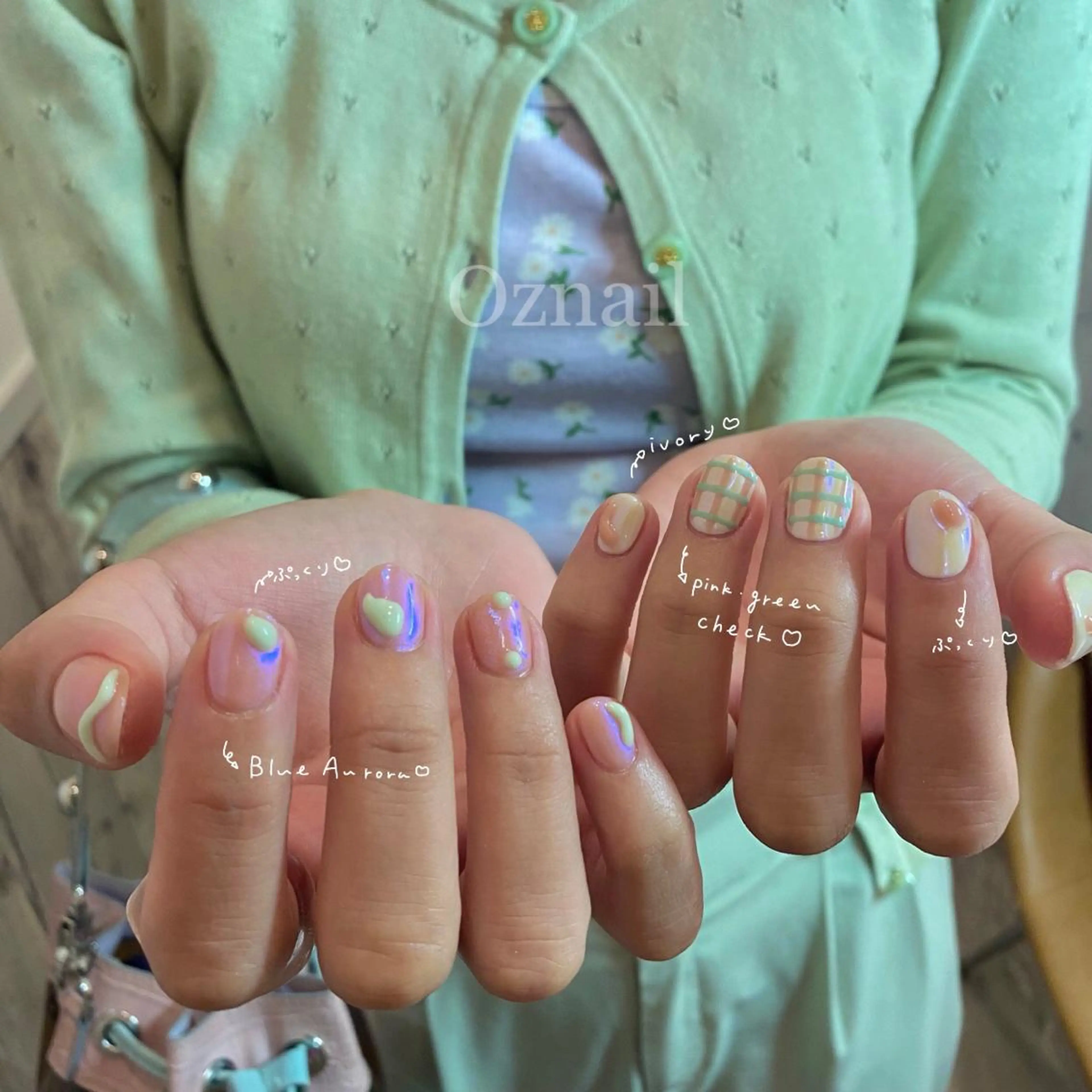 ネイル 氷ネイル・うるうるネイル ハンドネイル &. momoのネイルデザイン