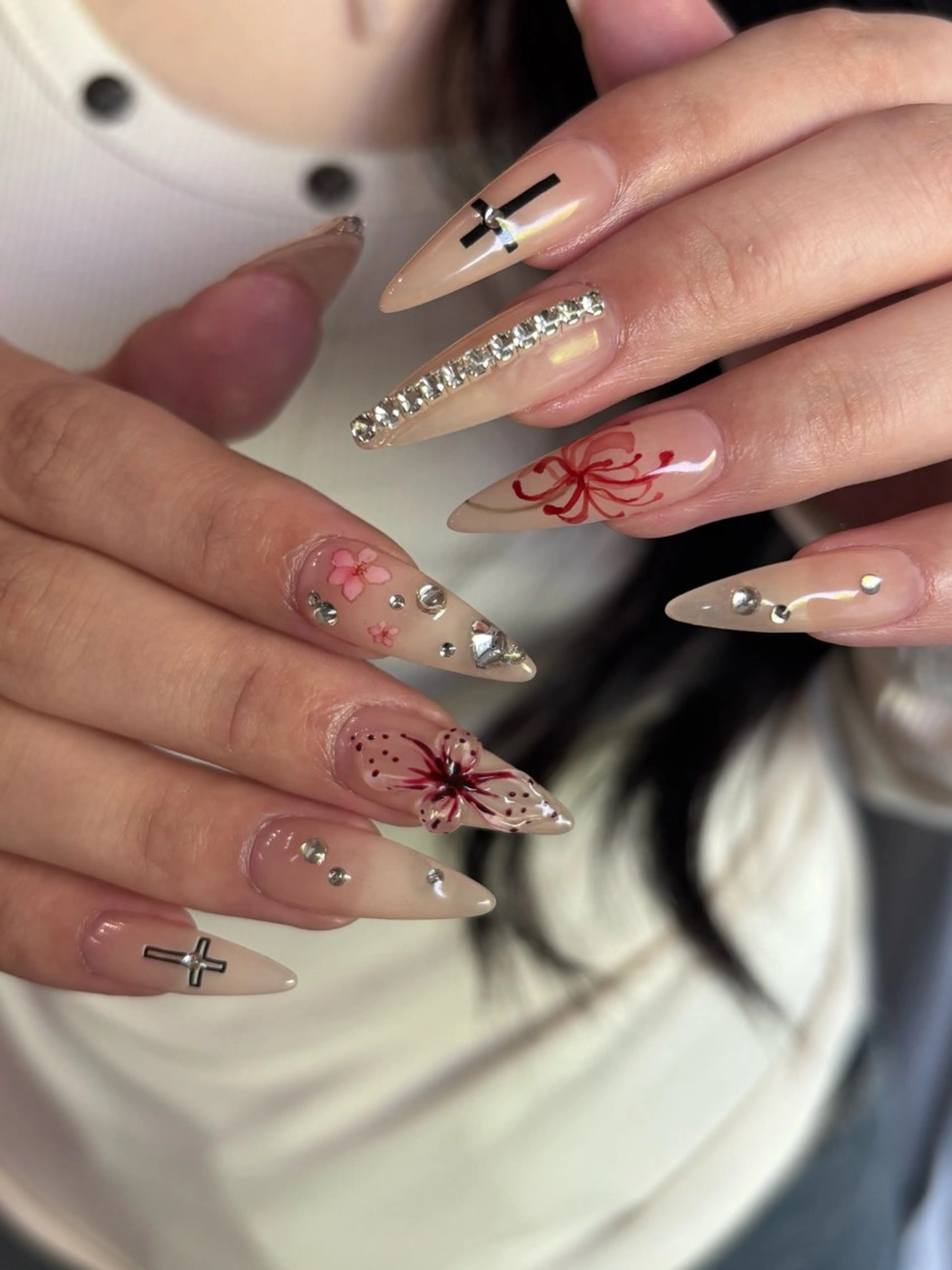 ネイル 8113 海外/y2k/韓国のネイルデザイン