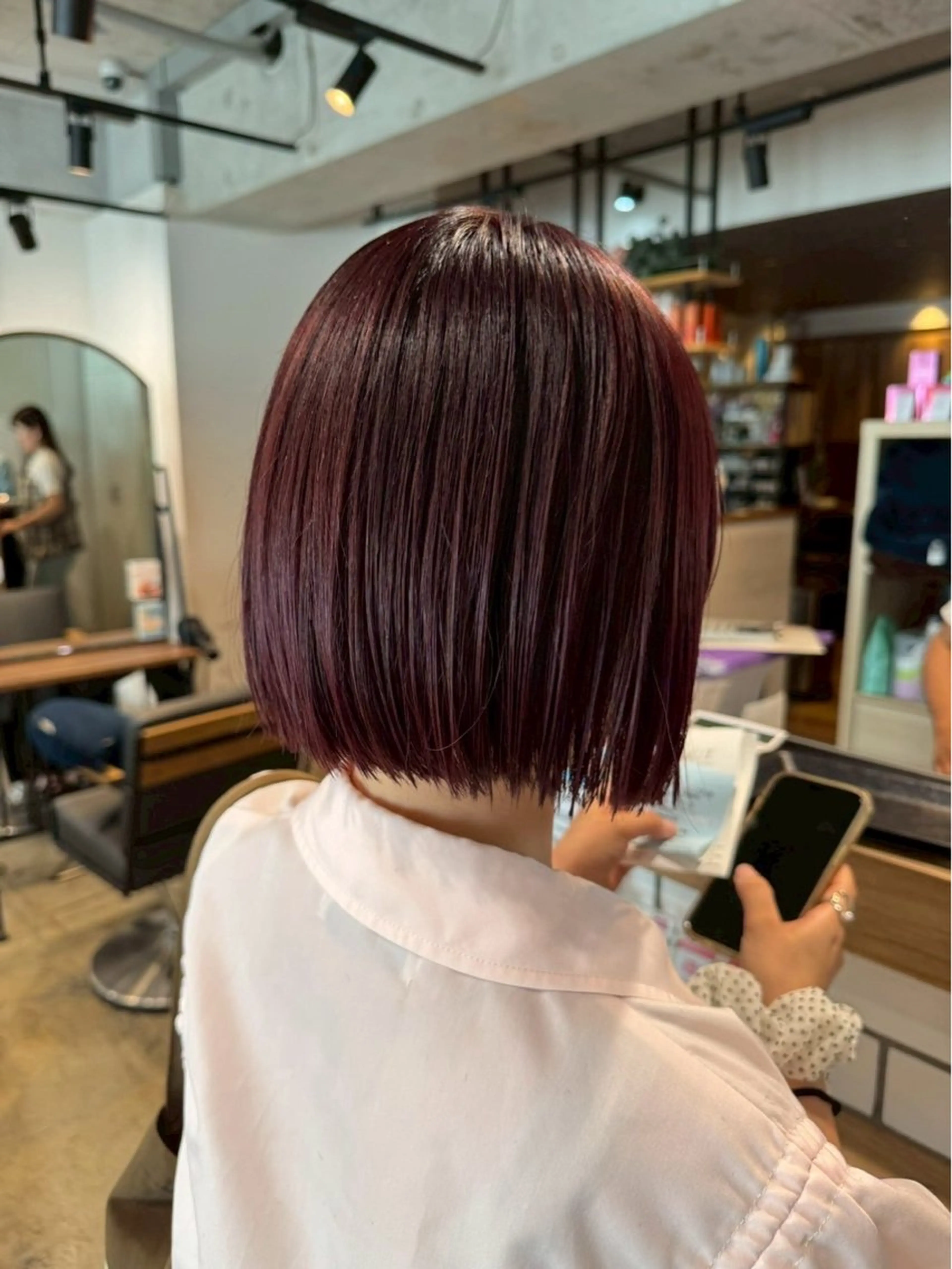 カラー ブラウンカラー ピンクカラー ヘアカラー 艶カラー🫧/ 髪質改善💎/フミナのヘアスタイル