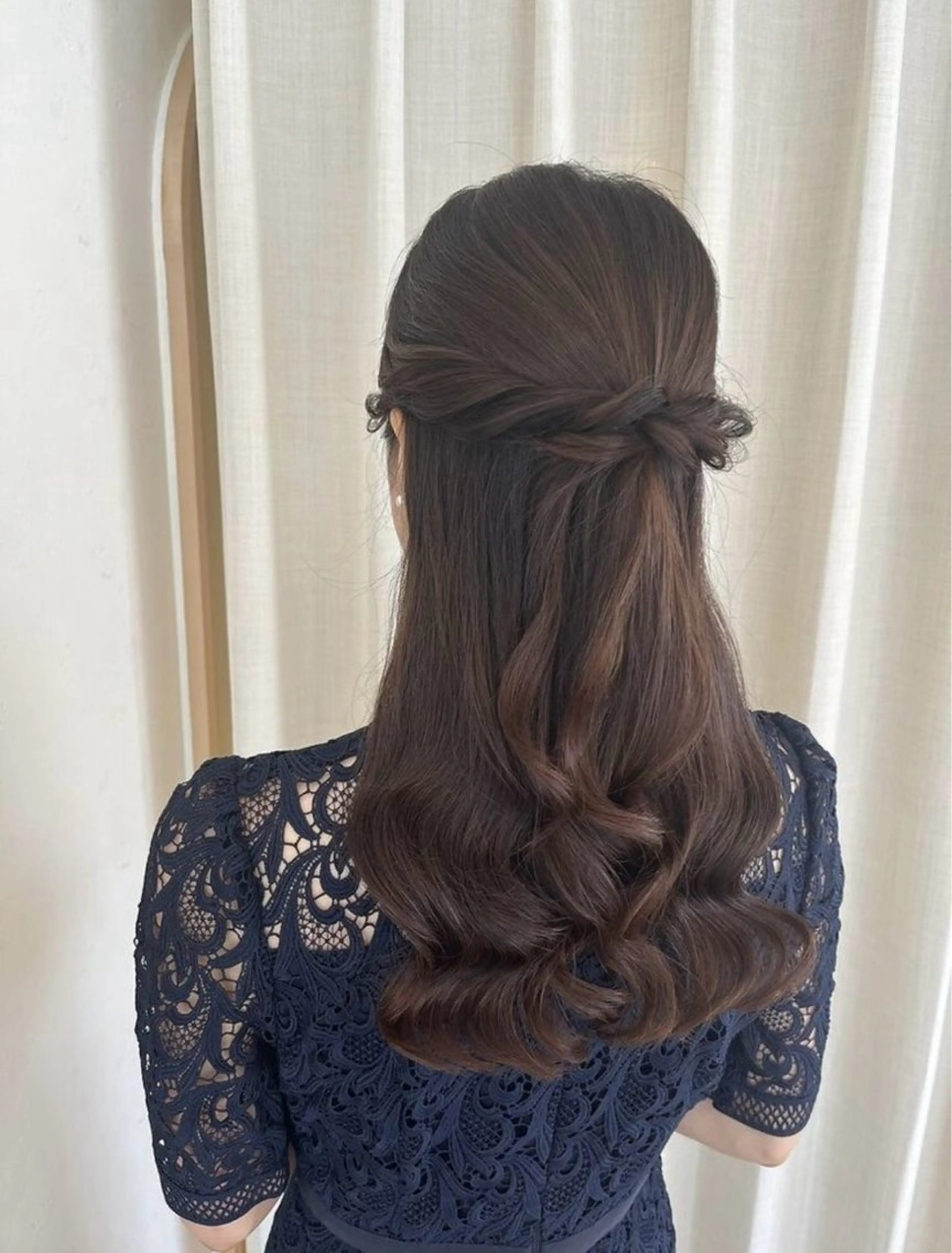 ヘアアレンジ ハーフアップ 齋藤 陽南のヘアスタイル