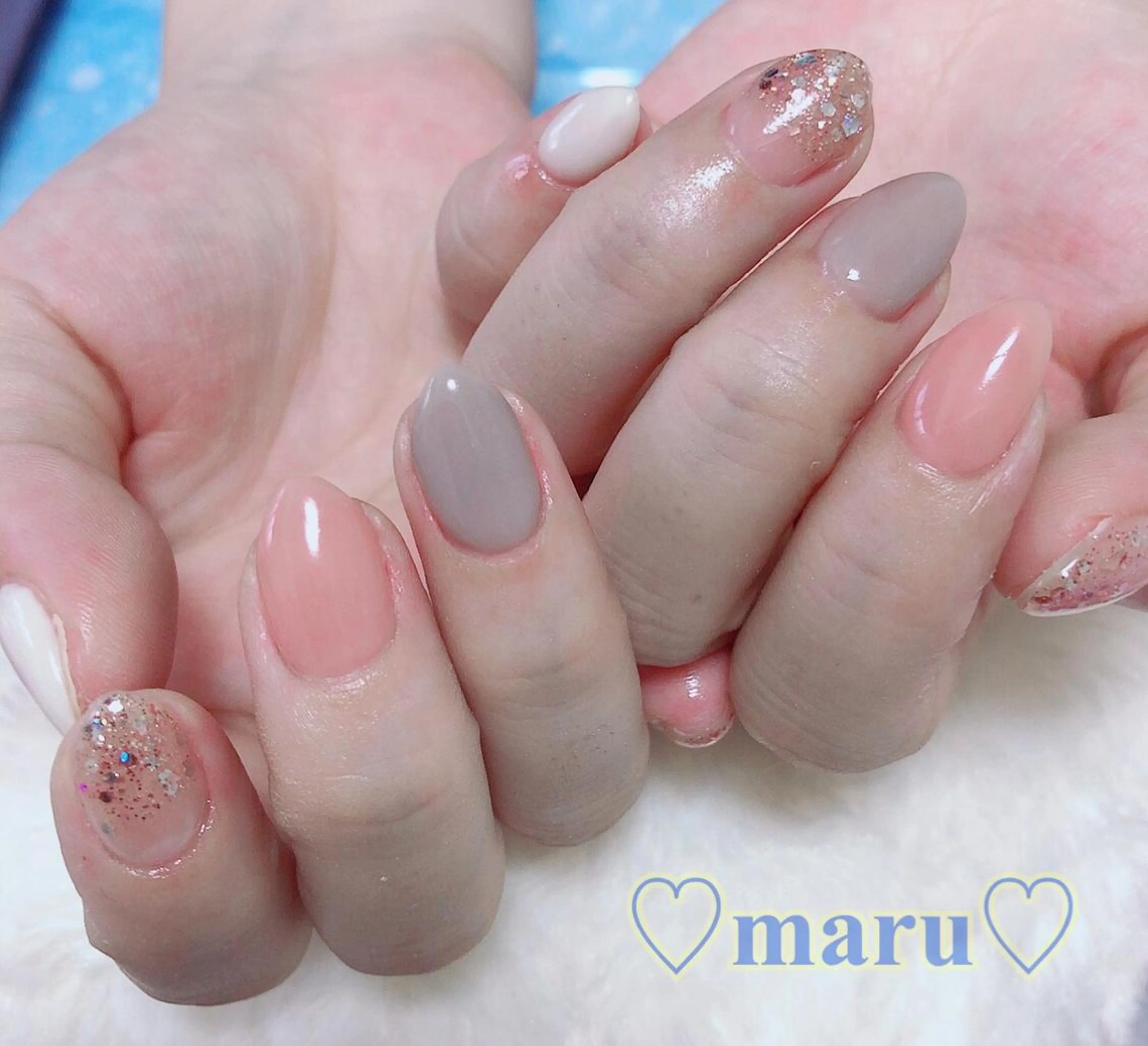 ネイル ハンドネイル フットネイル まるみ ♡のネイルデザイン