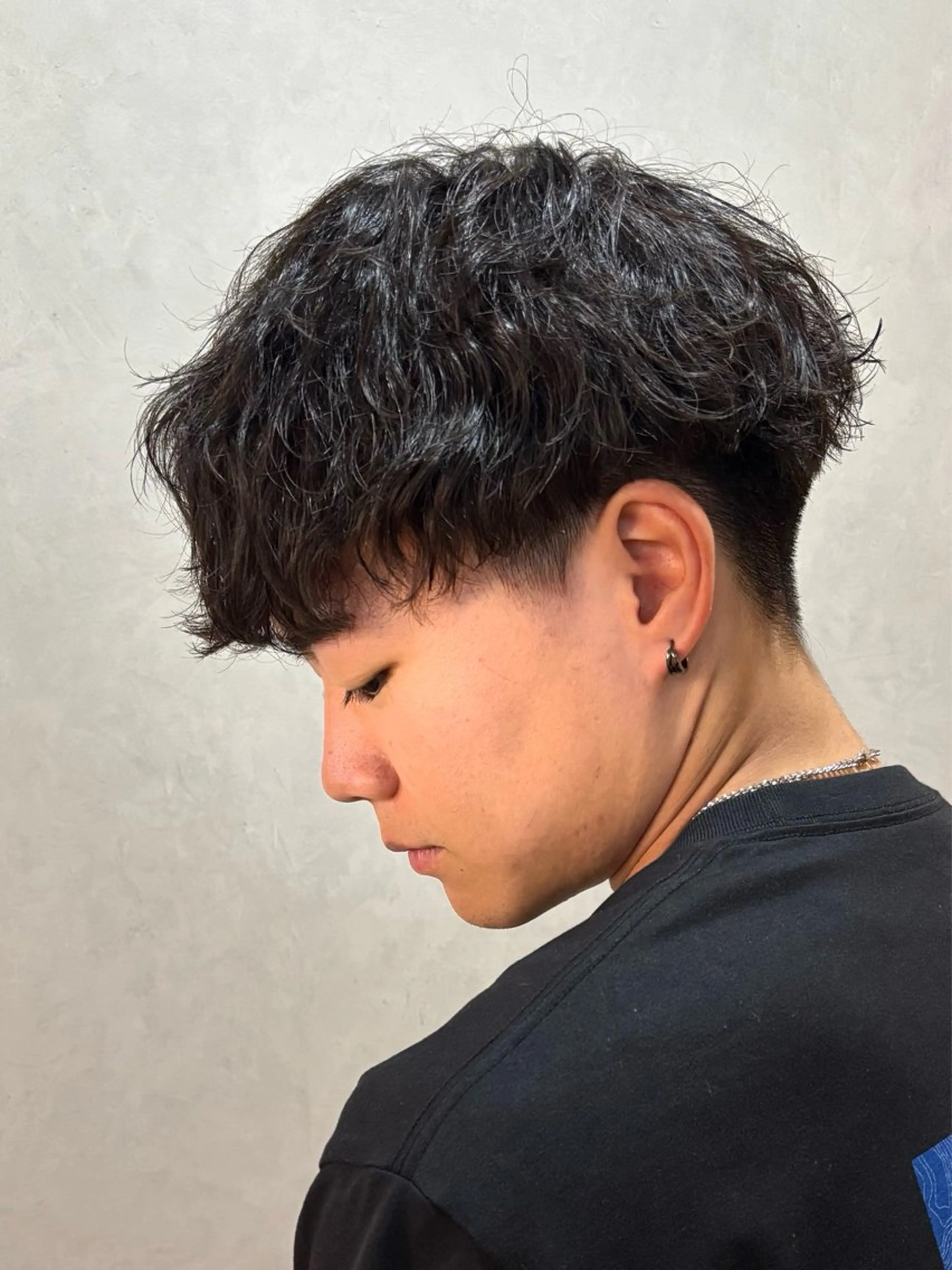 ショート パーマ メンズ カット パーマ mellow men 's MIZUKIのヘアスタイル