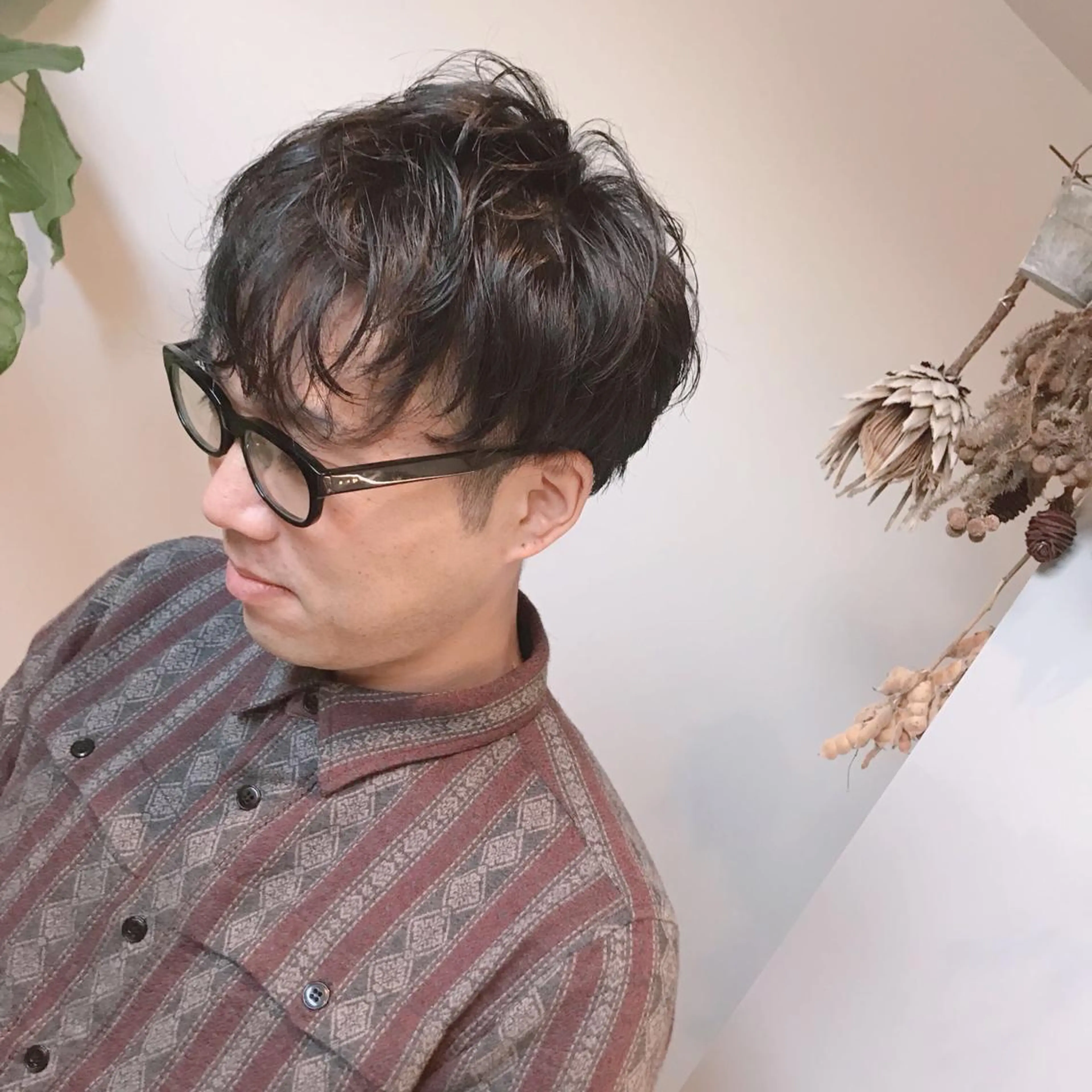 メンズ メンズパーマ カット パーマ kachina所属・綿貫 美雪のヘアスタイル