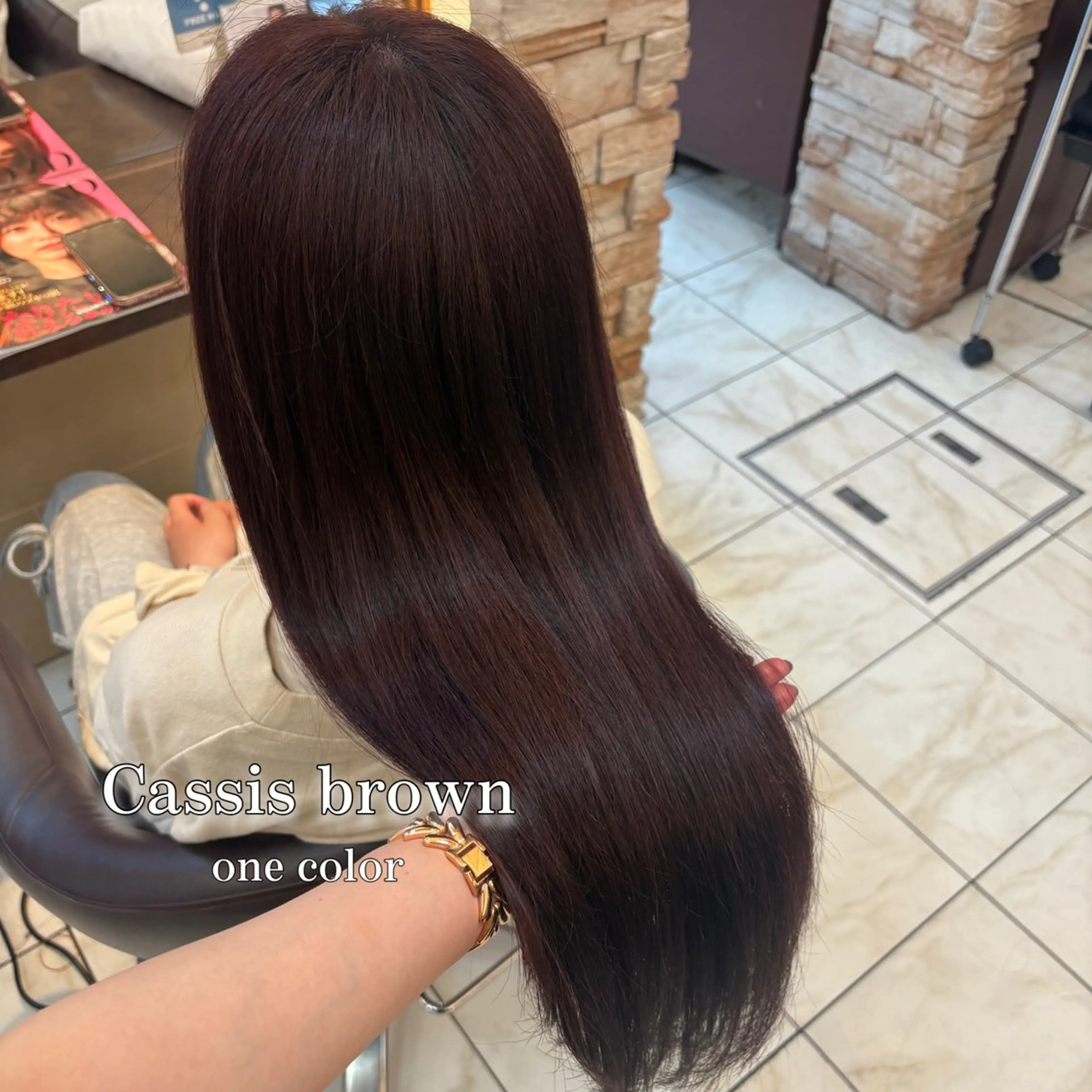 ロング カット ヘアカラー 🧸HARUNA 艶髪✨透明感🫧のヘアスタイル