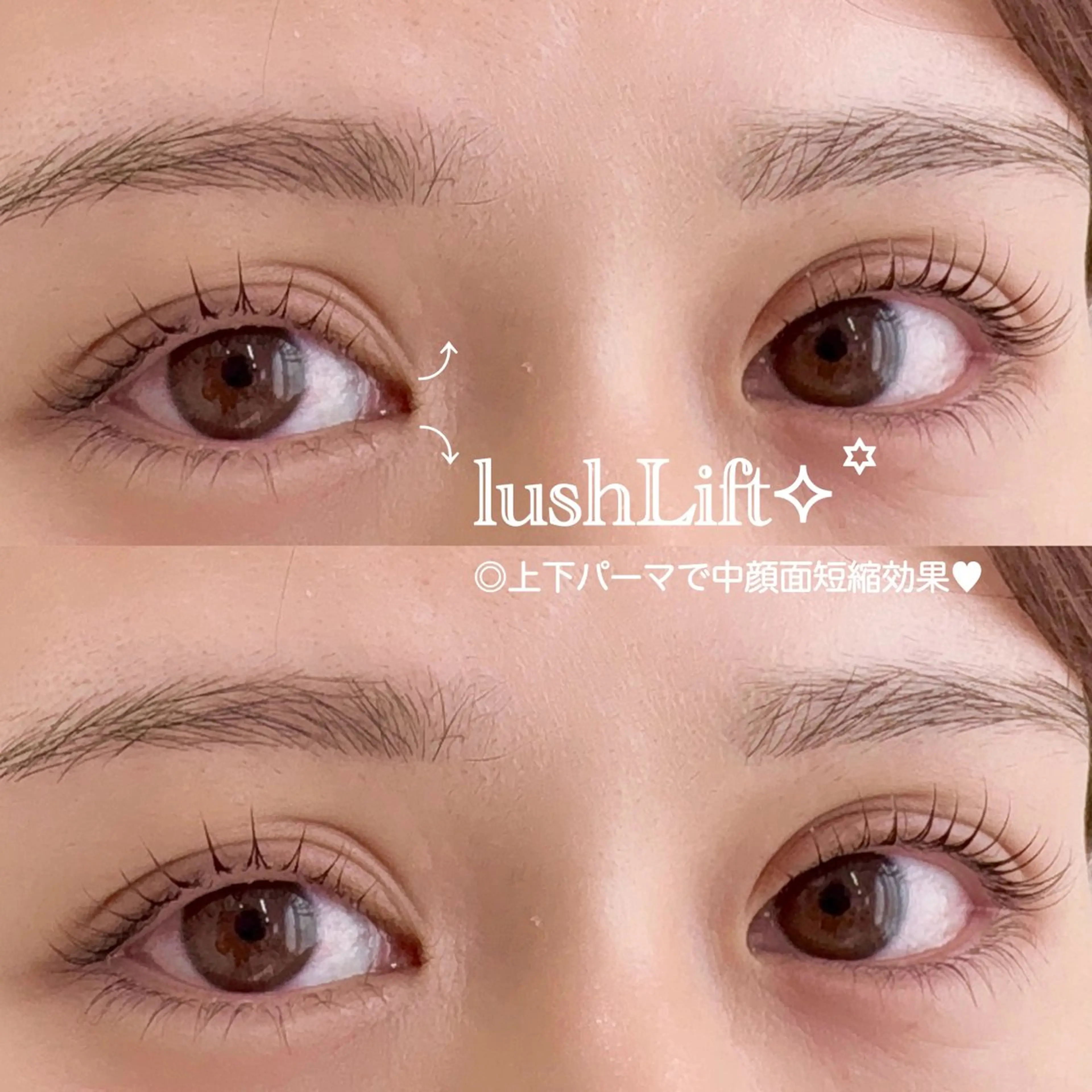 【ミニモ限定】《韓国風束感🌷💕》上下まつ毛パーマ🍓꒦꒷の写真