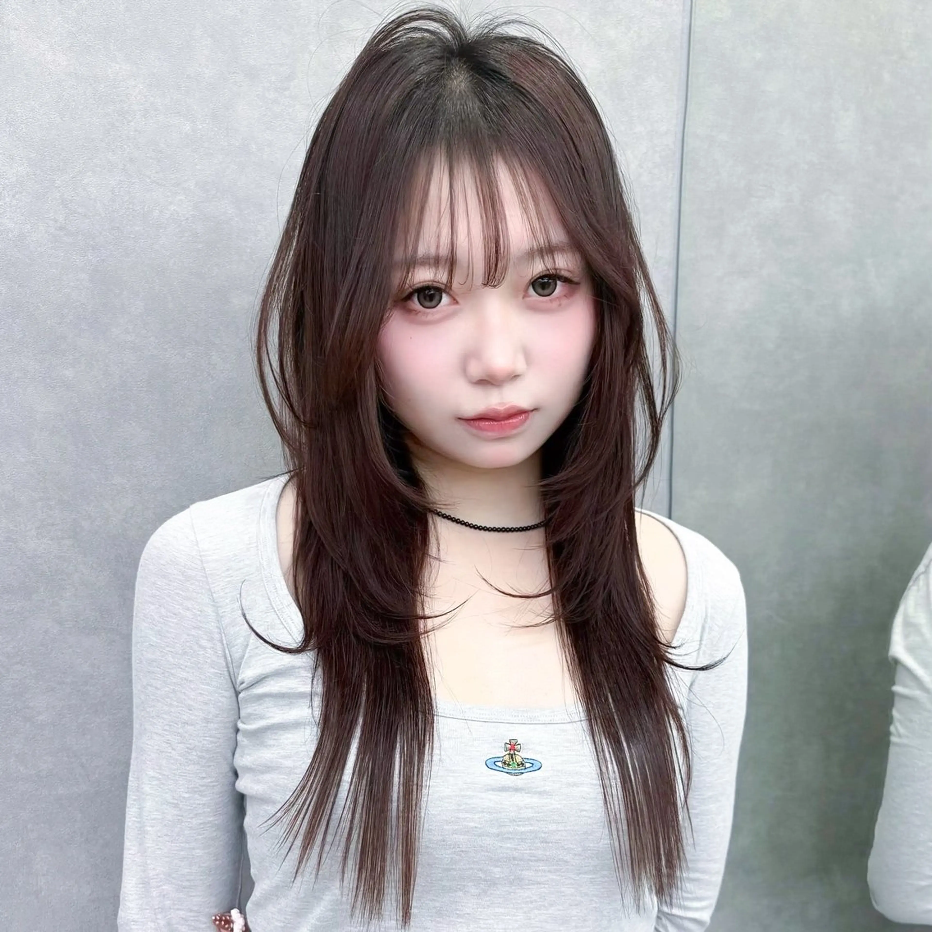 ロング ハッシュカット 韓国レイヤー／似合わ せ／nazuna🩵のヘアスタイル