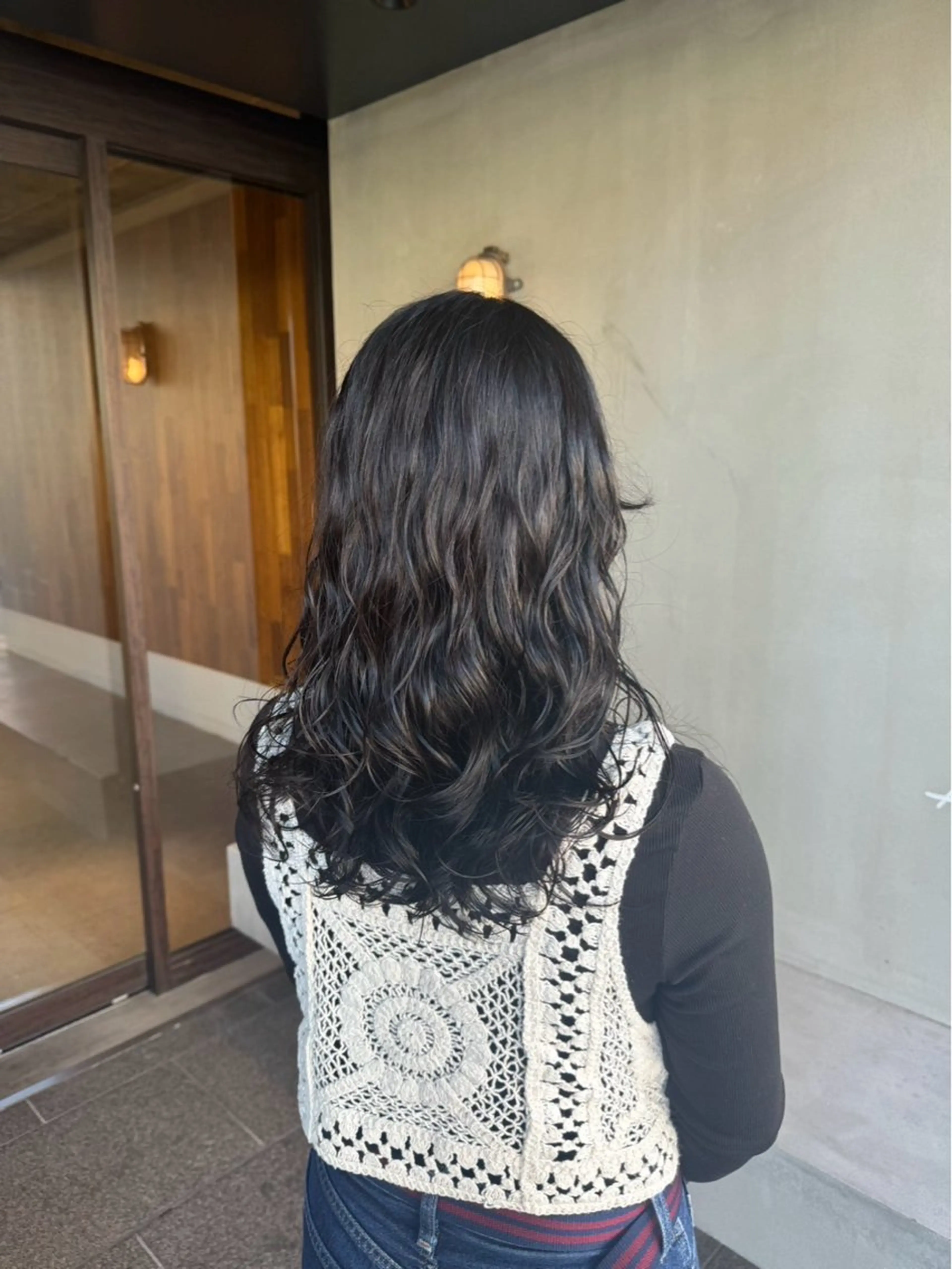 セミロング バレイヤージュモデル 小林匠❤️‍🔥のヘアスタイル