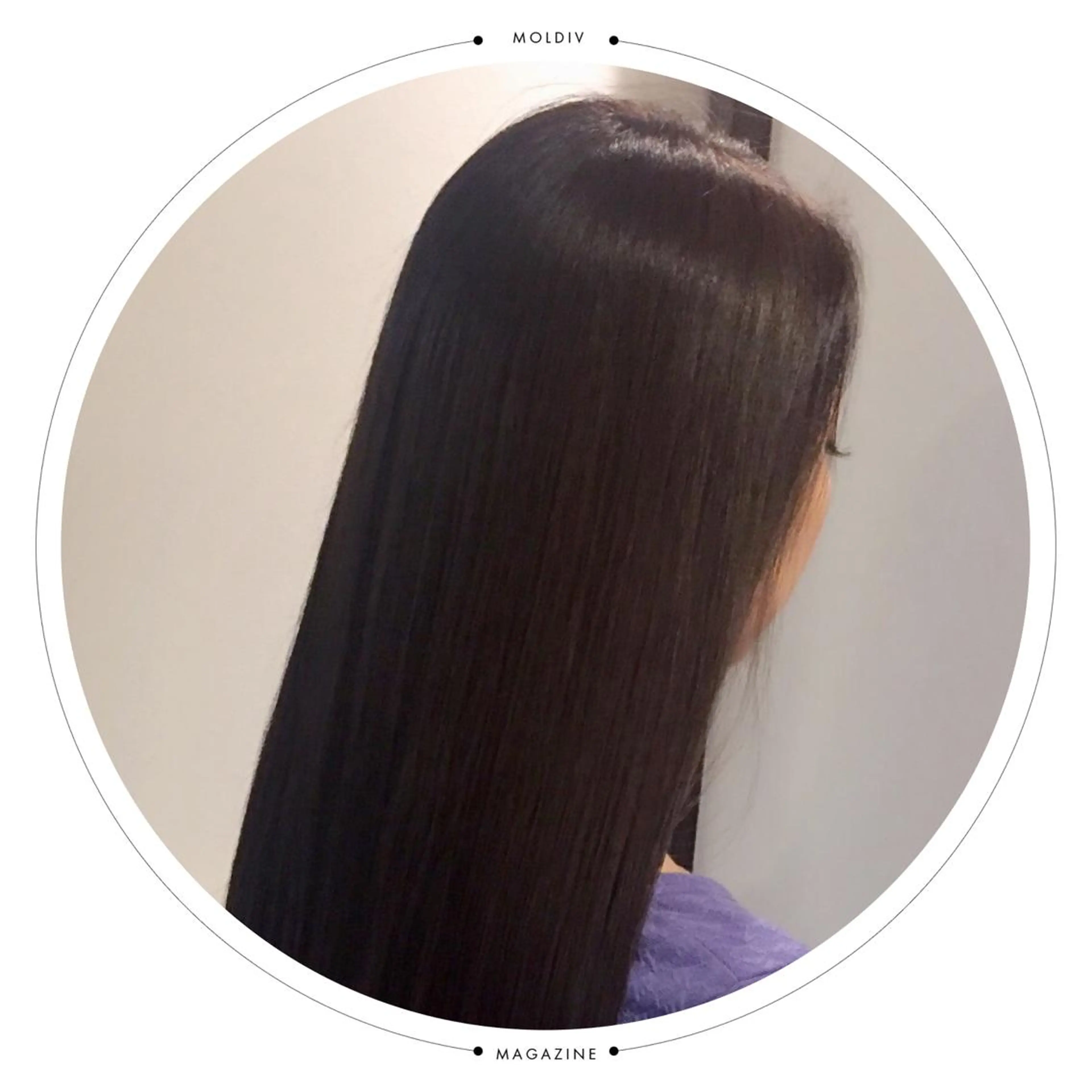 ロング カラー アッシュ ネイビーカラー ✨縮毛矯正✨髪質改善 ナカシマ ユミのヘアスタイル