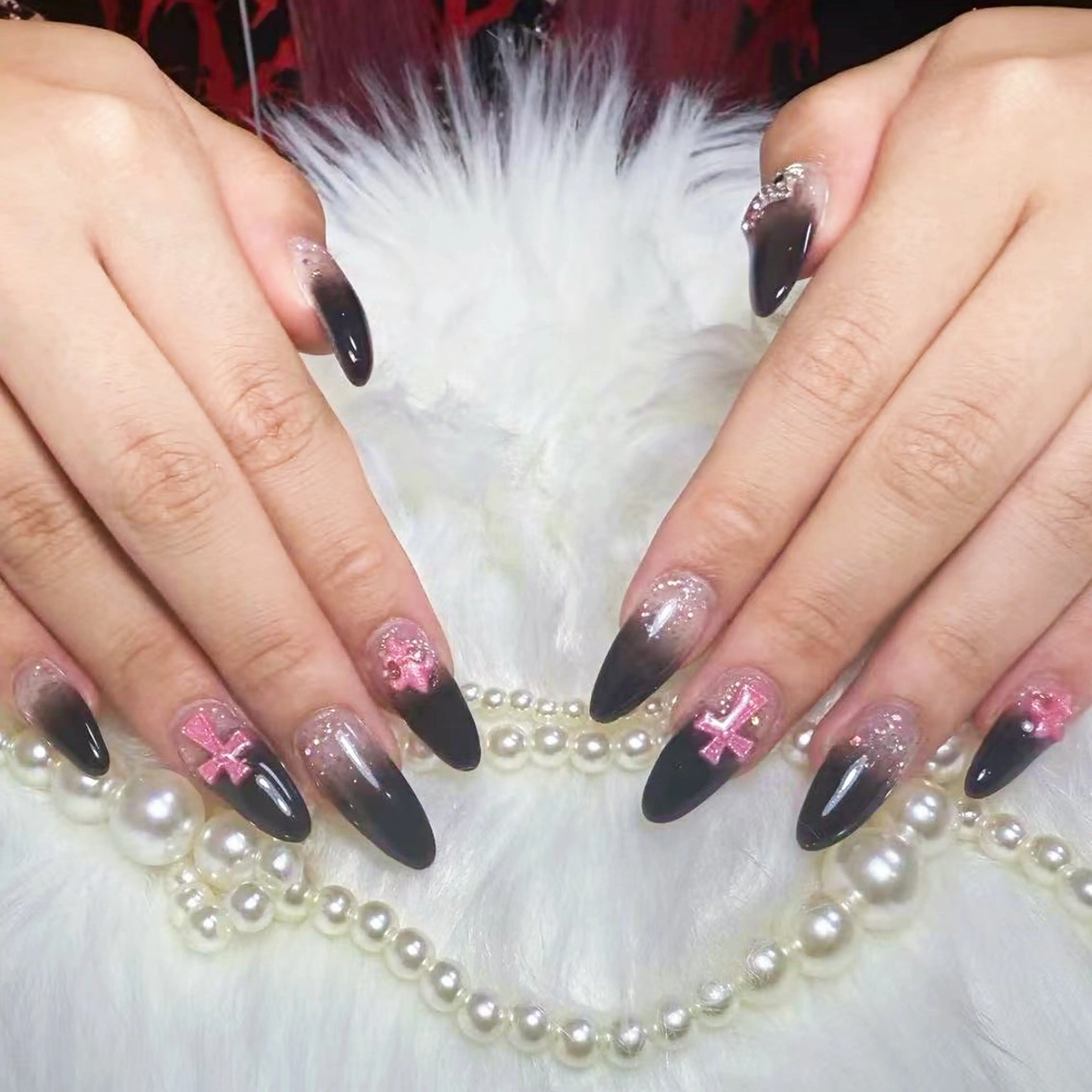 ネイル アートネイル オーロラネイル ガーリー キラキラネイル 韓国ネイル DEMAIN- 🌸のネイルデザイン