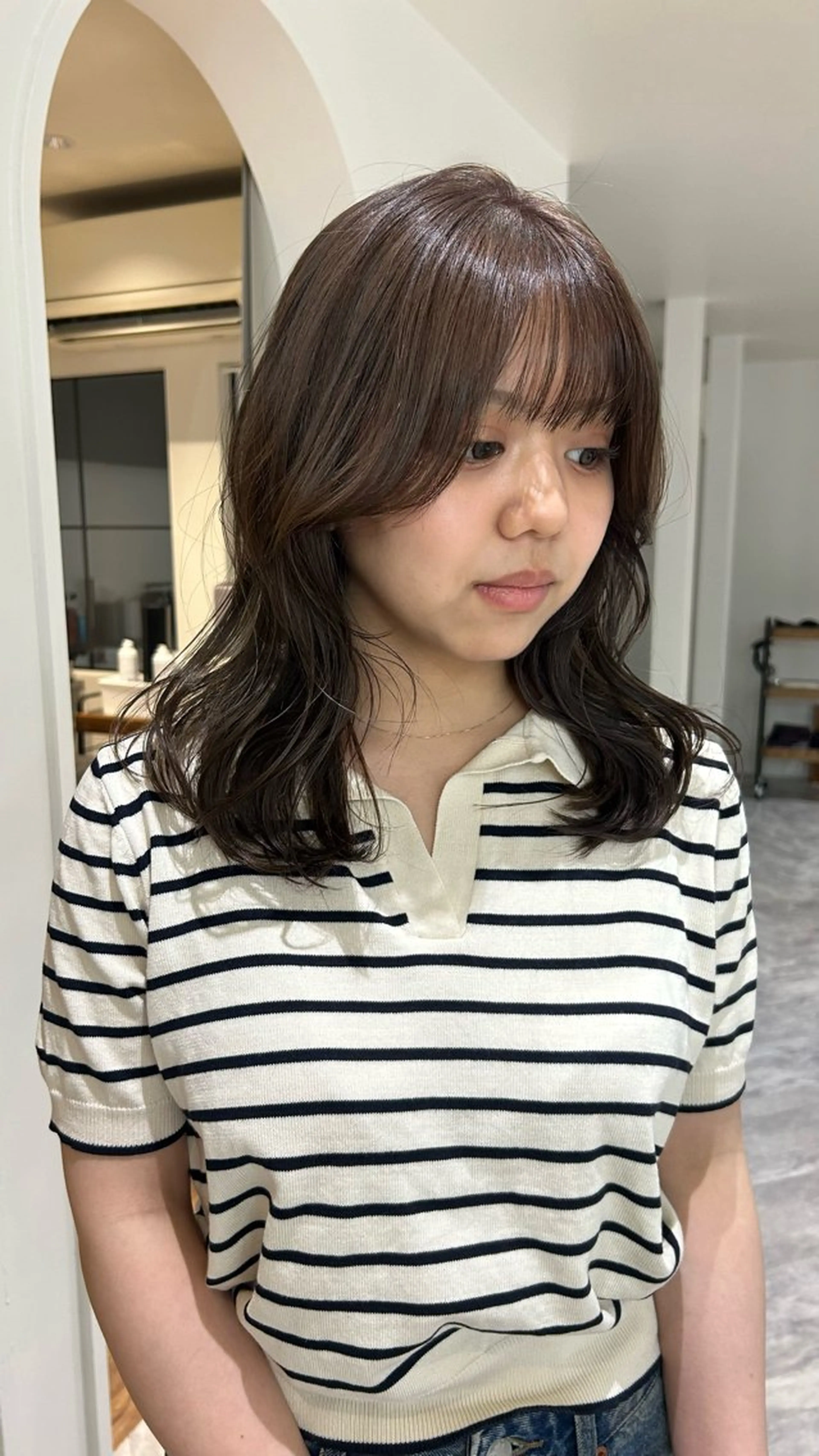 ミディアム カラー ヘアカラー じゅわっと暖色カラー 🍊Moemiのヘアスタイル